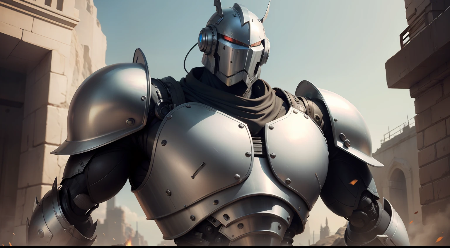 Robot warrior,armor,arma,Cool,large tall,nipple play