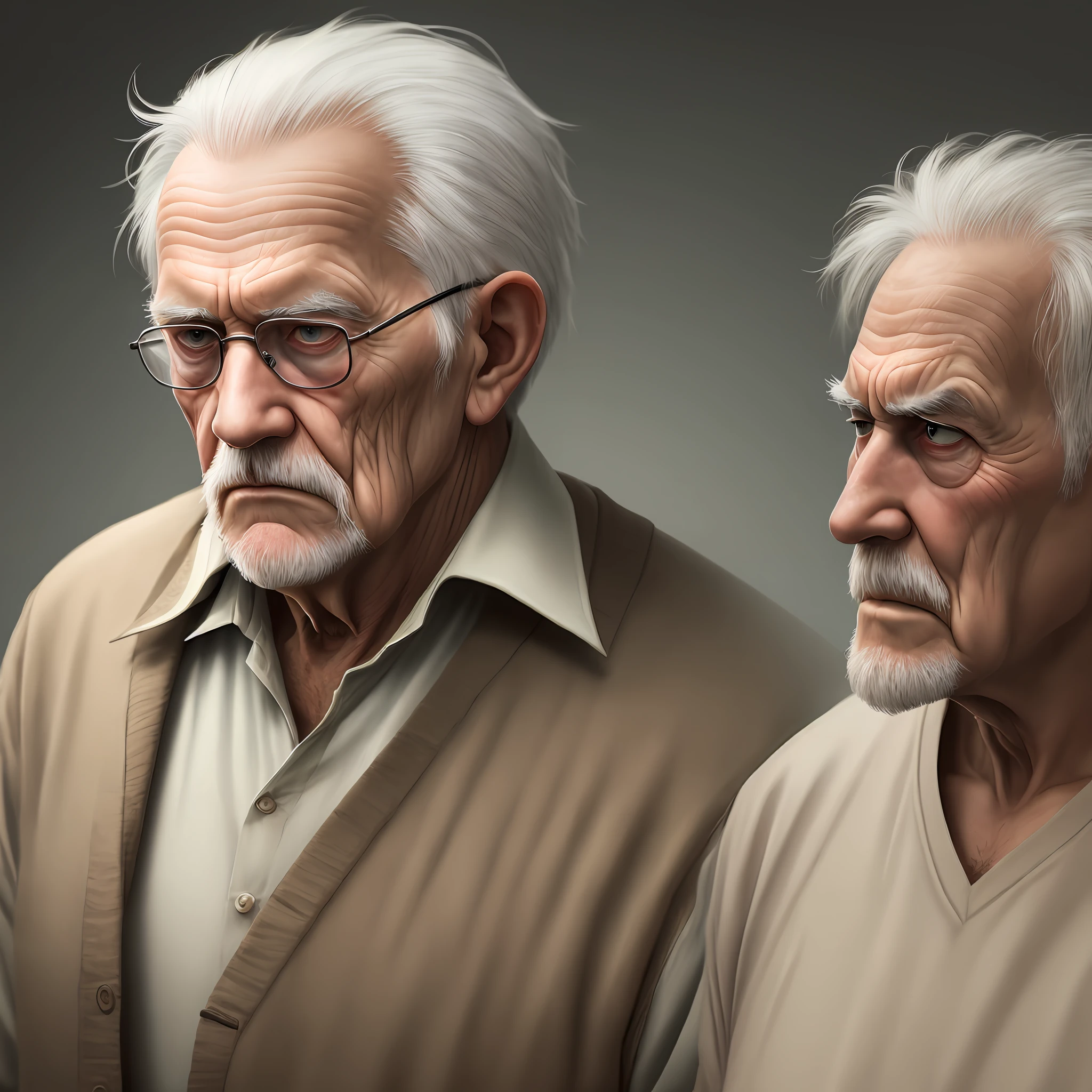 Serious Old Man