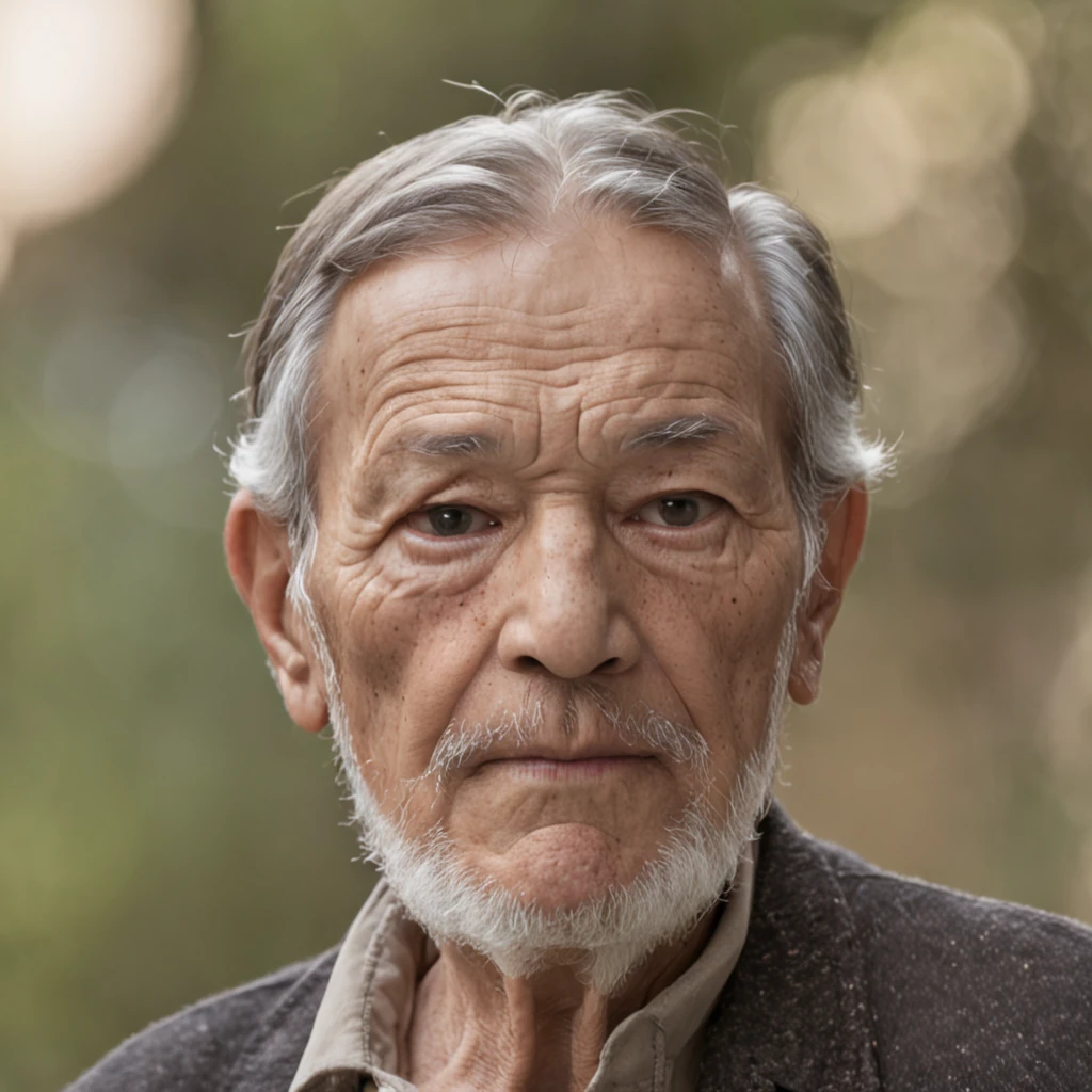 Detailed and macroscopic photos of the old man's face, Shot with a Sony A50r camera with FE 50mm - F7mm.8 GM lens.