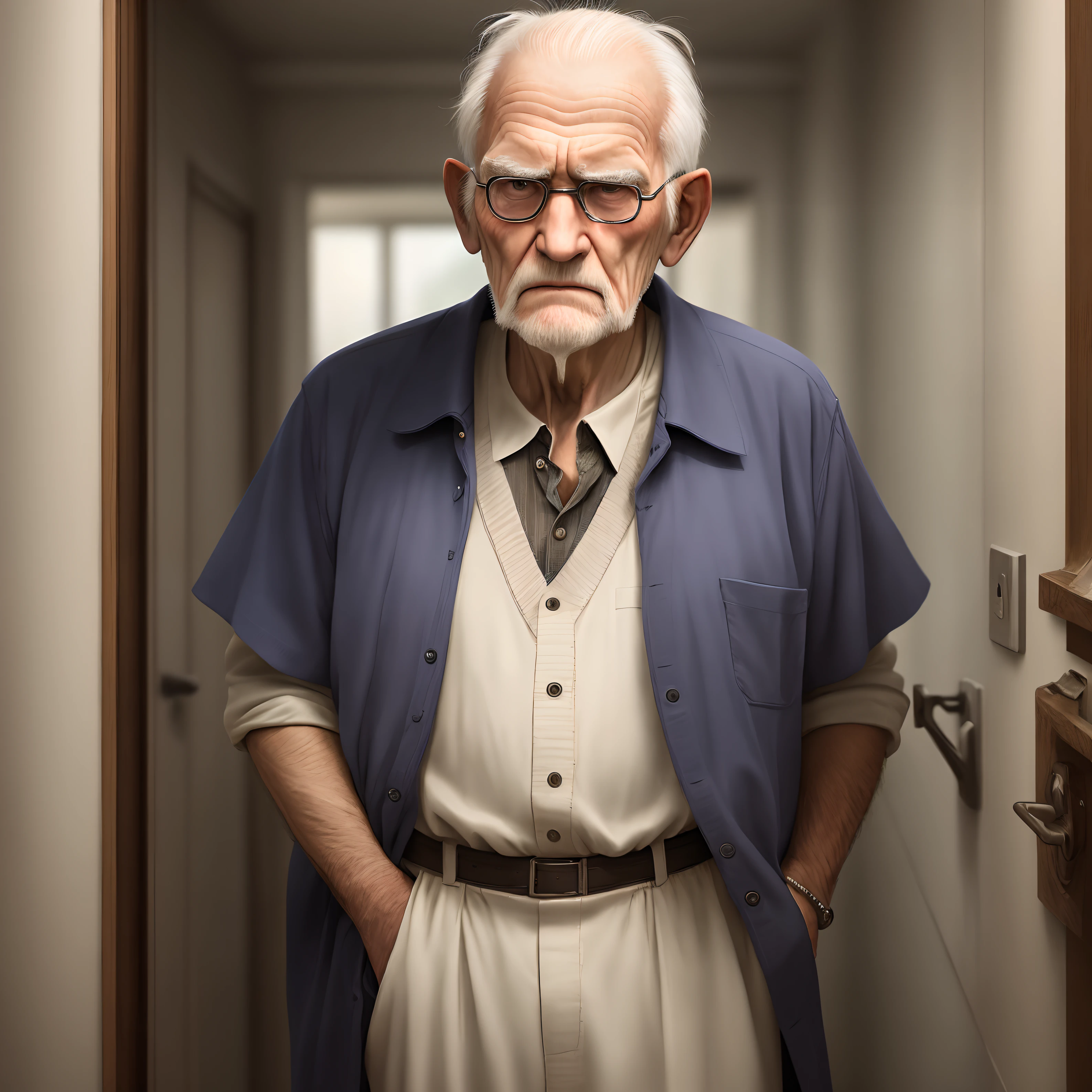 Serious Old Man