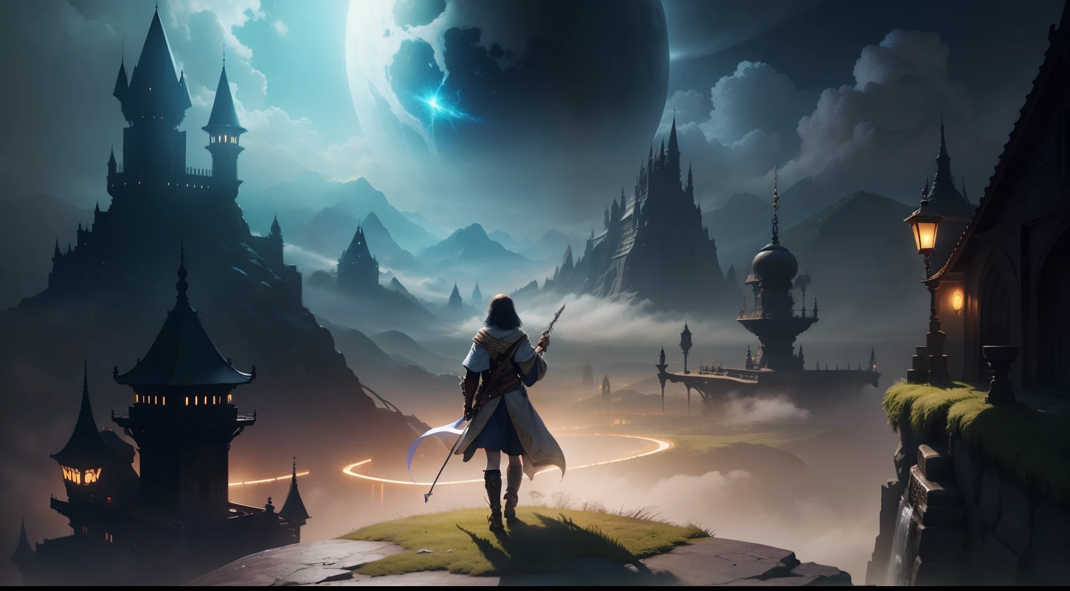 A world of light and shadow，fantasy