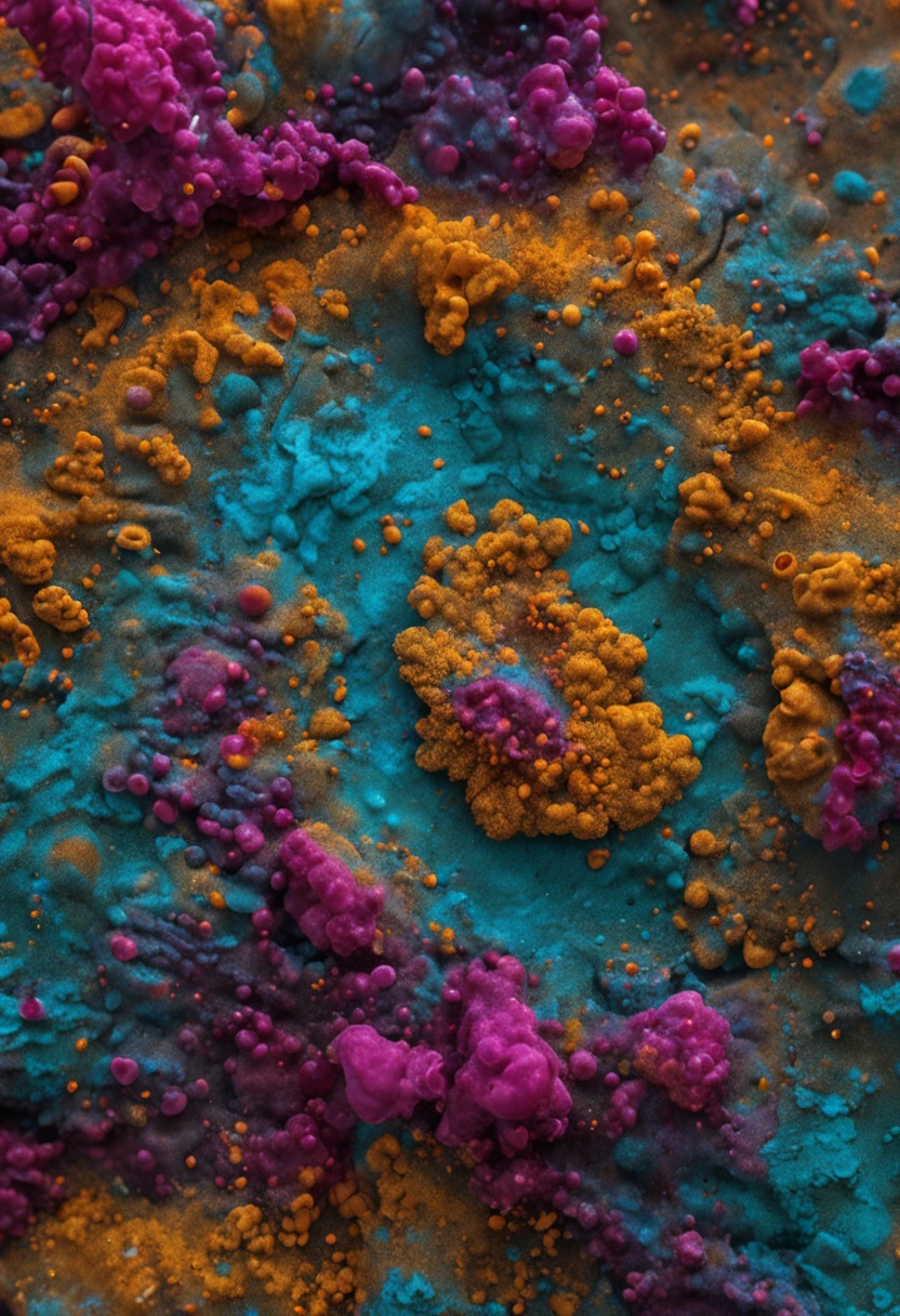(Realistic full view), (Wonderful, intricate), (a superb Post-Analog Art Encaustic painting art, Circle of Spores),  (Fun, High quality, Highly detailed, Sharp focus, 8K UHD, Pentax K-1, Art photography)