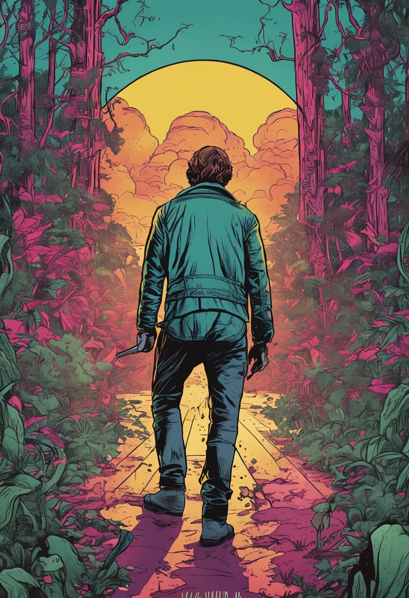 the art of the movie, cover art of graphic novel, graphic novel cover art, it follows 7, tom richmond illustration,  , Chromatic_Taleweaver