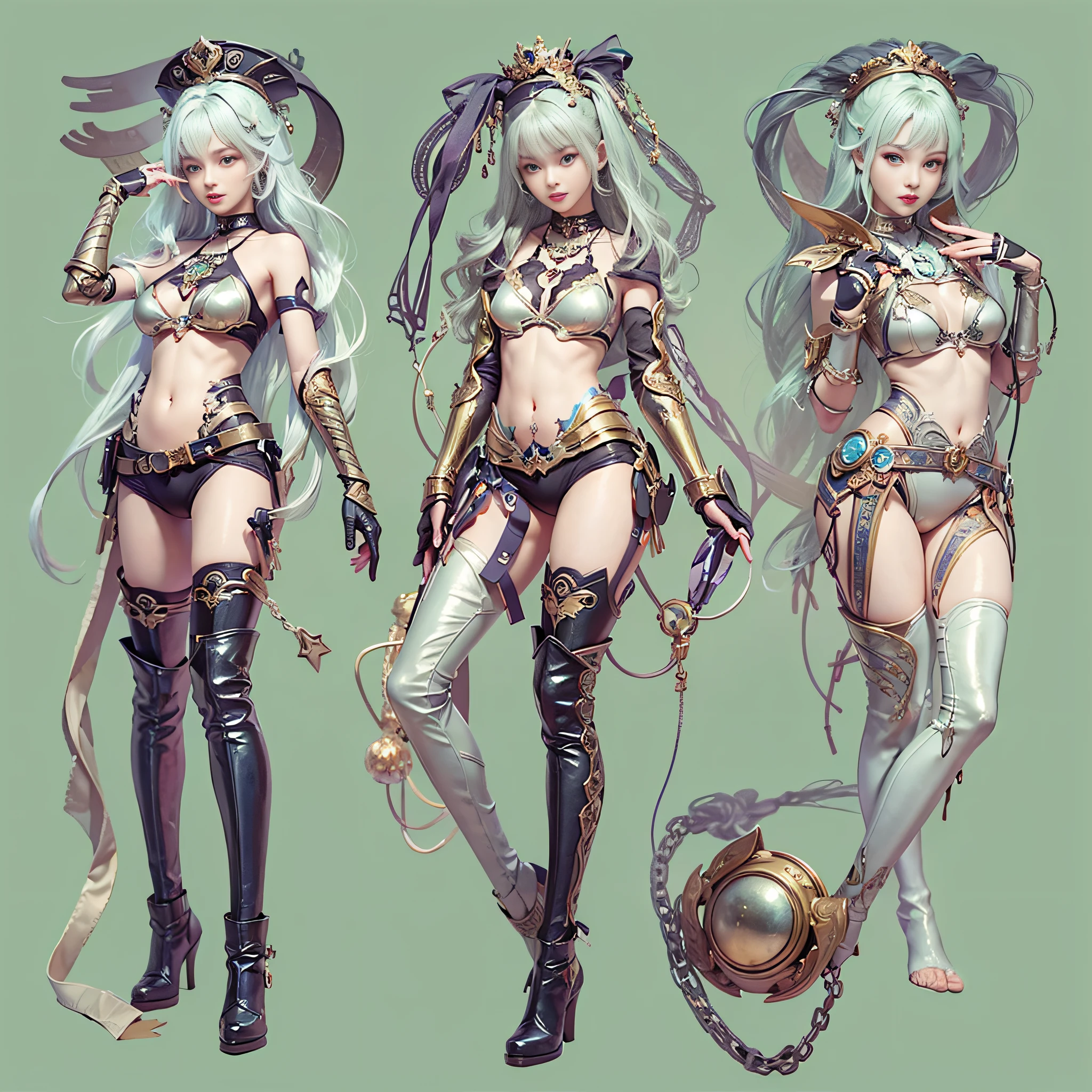 ((​masterpiece:1.4)、(top-quality:1.4)、(reallistic:1.7))、Two-Pair of Sexy Female Space Federal Police、Yuri and Kay's sexy duo、Super sexy daughter、Super beautiful girl、2girls:1.4、Transparent clothing、Sexy costumes、Glossy luxury latex、Luxury Latex Bodysuit、By Luis Royo、age19、Super Ultra Ultra Bikini、Outstanding style、(Two legs are drawn correctly:1.7)、(Two arms are drawn correctly:1.7)、The limbs are anatomically correctly drawn:1.7、Slender Abs、(beauty legs:1.4)、beautiful countenance、kawaii faces、Beautiful udder、Beautiful ass、A detailed eye、beautidful eyes、Raw photo、red-lips、Red boots、a choker、a necklace、耳Nipple Ring、Fantasy of an ancient city、Ancient City Palace