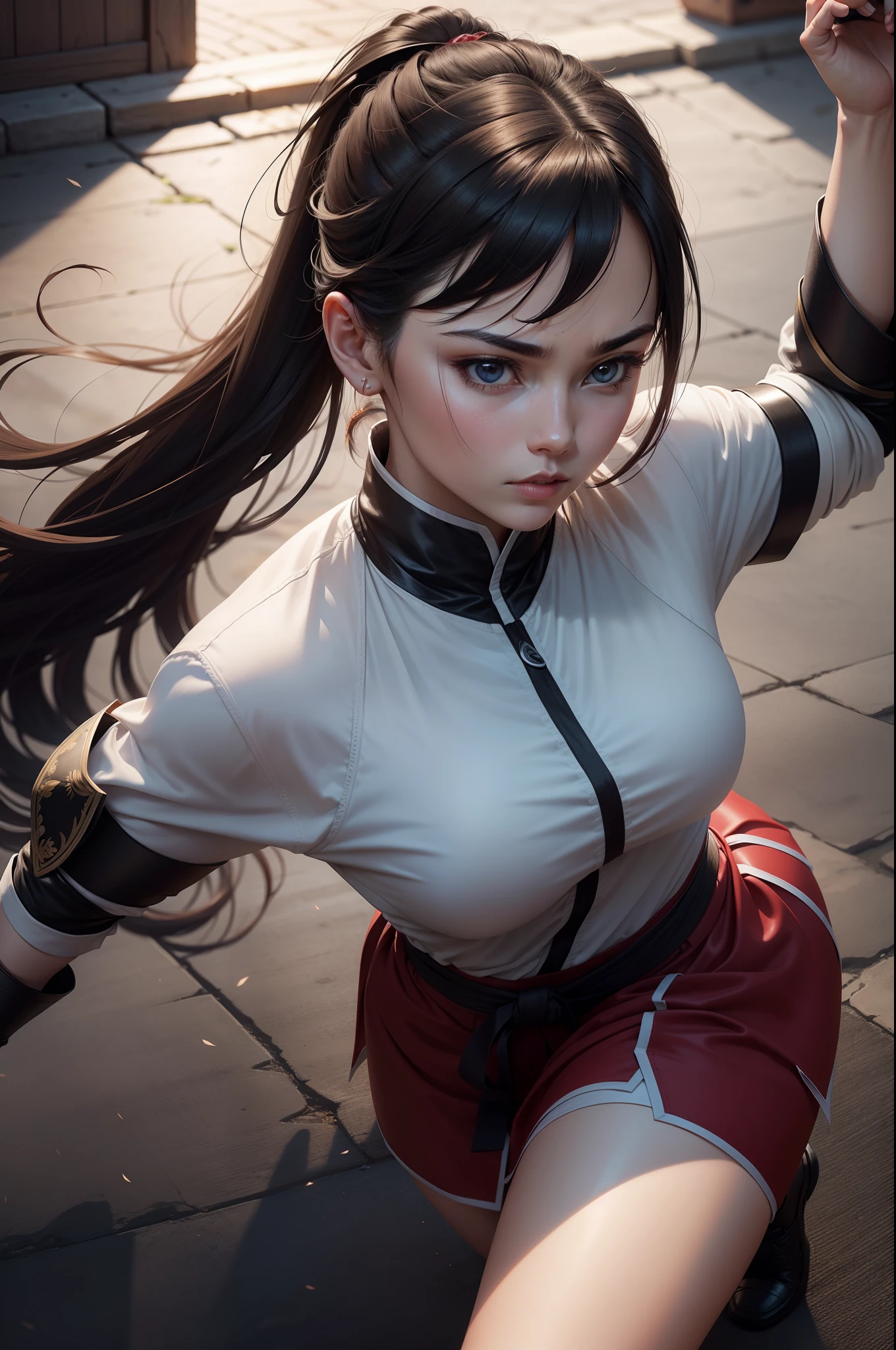 Ideas of intelligent heroine and determined martial arts expert