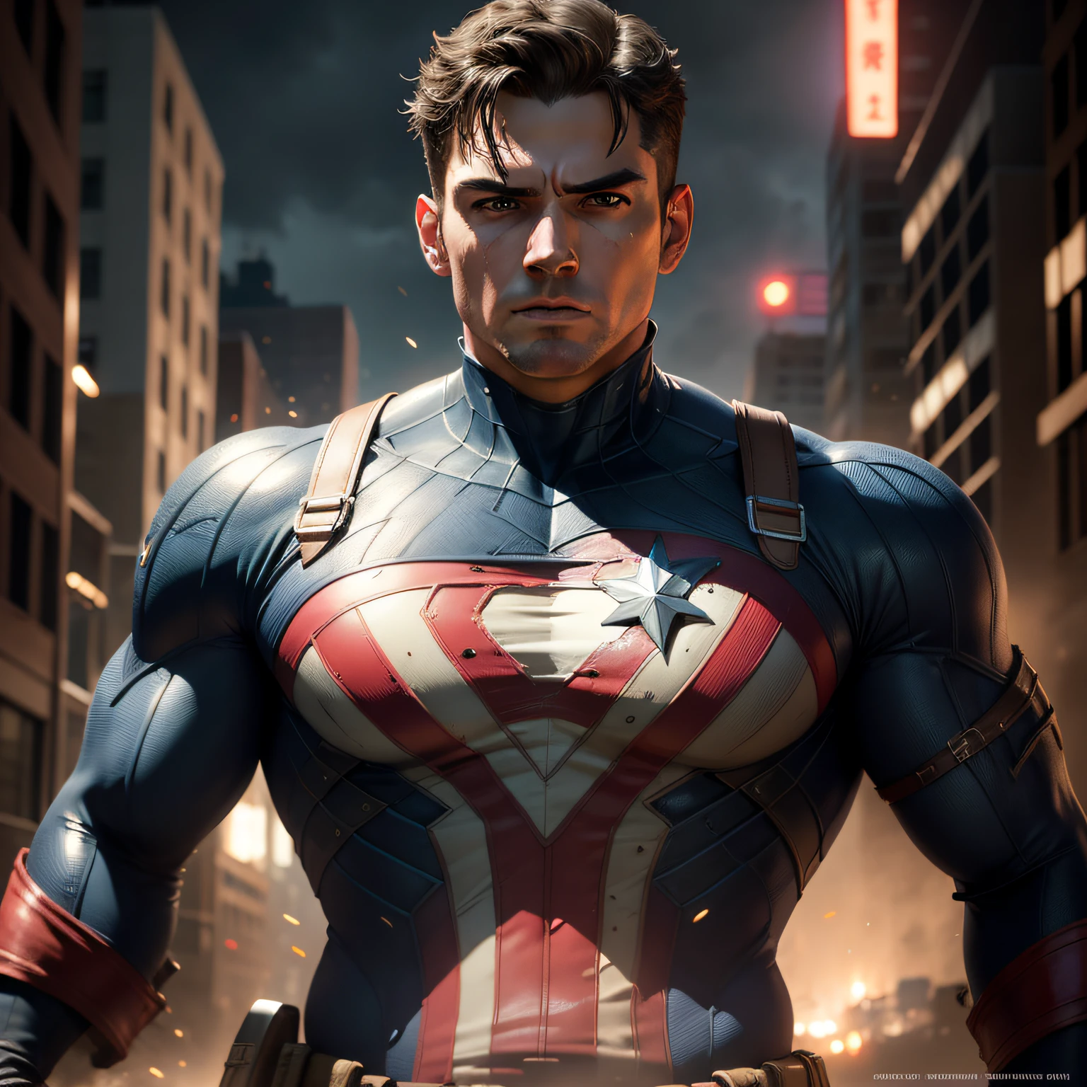 Captian america, organic-looking outfit, gooey testura, symbiote, white eyes, fine art, cinematic scene, highly detailed detailed cinematic rendering, ultra photorealistic raytricing, with cinematic lighting