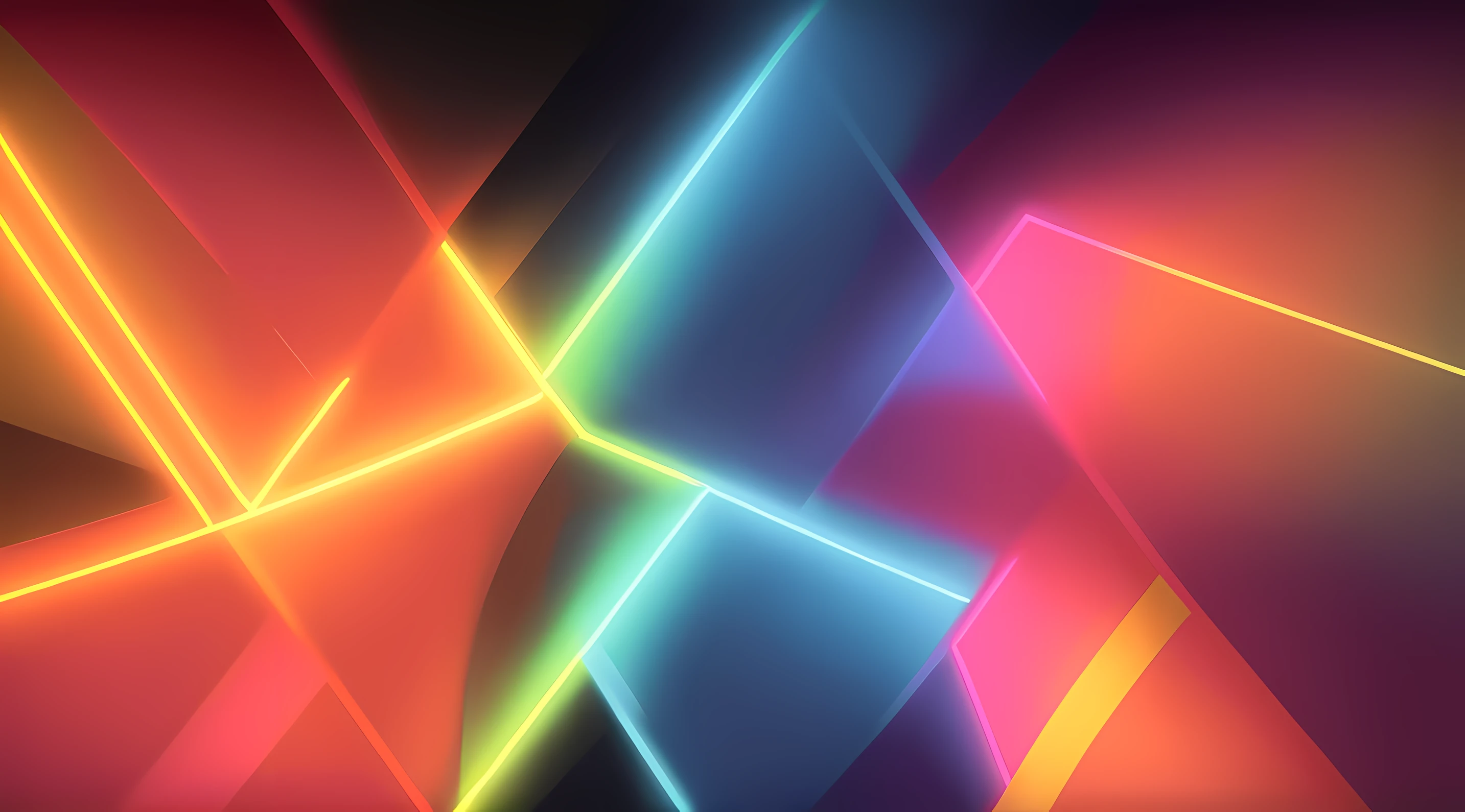symmetrical digital design, com linhas curvadas, Bright colored illustration, com efeitos de raios de flash, linhas neon, (UHD, 8k:1.5)