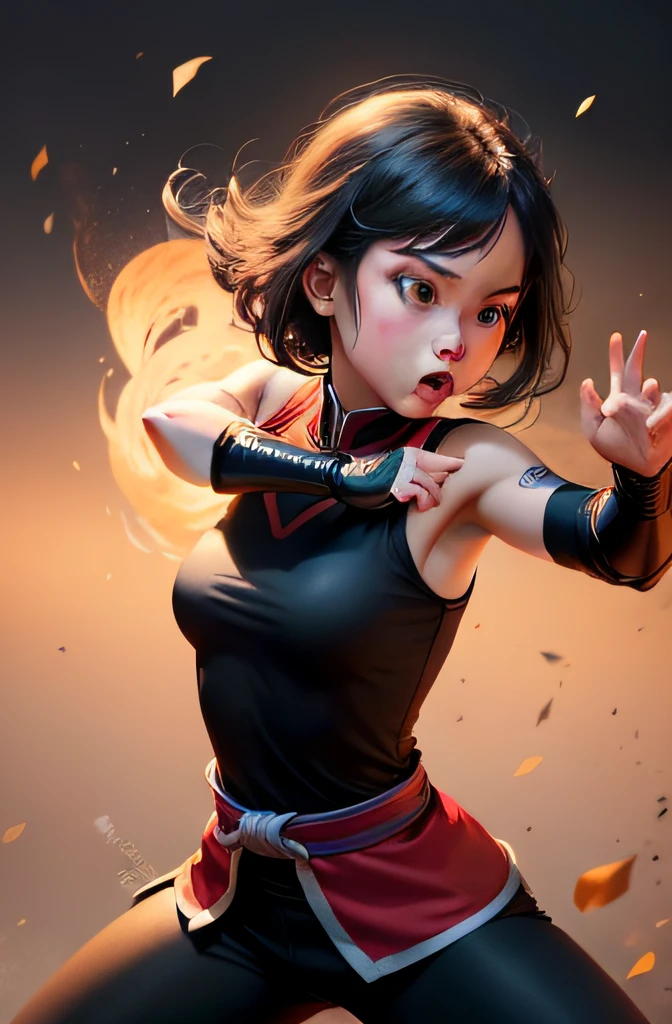 Make a girl
Features: She Training Kung FU
Scenario: Disney Drawing Type
Share: She's Making a Lot of Moves.
Quality: Pixar, 3D, Disney