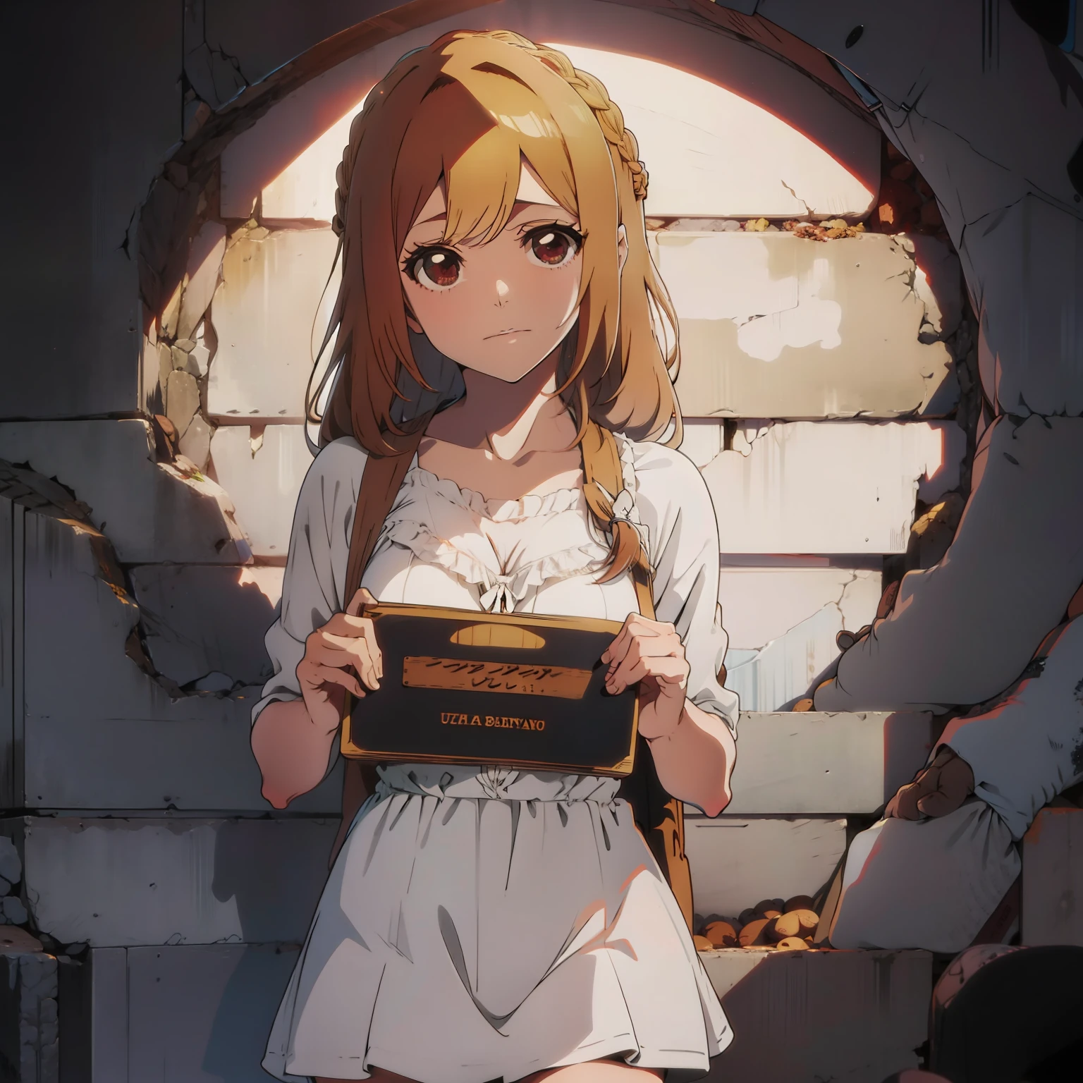 Uma garota, anime estilo