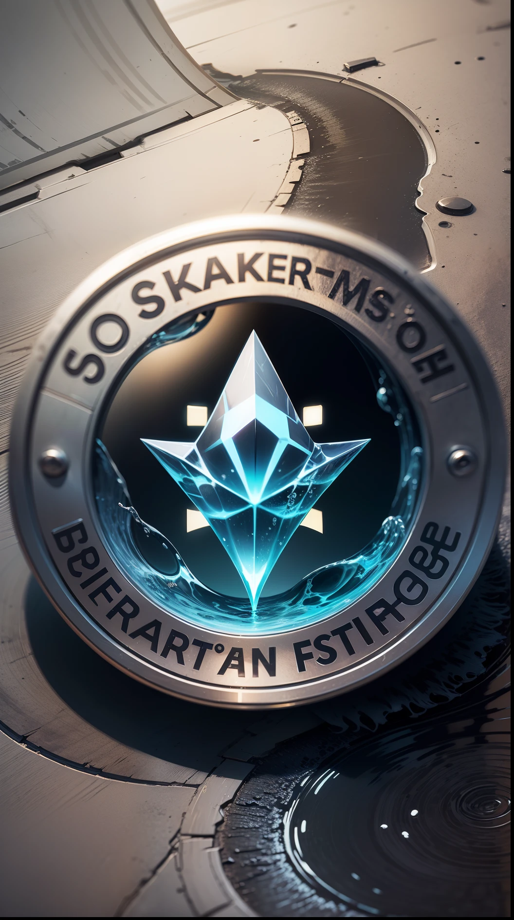 water emblem, logo, best quality, ultra-detailed, illustation, realistic style, detailed shading --auto --s2