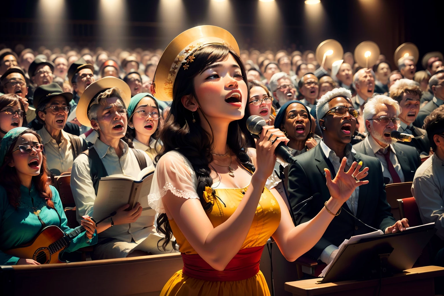 People singing