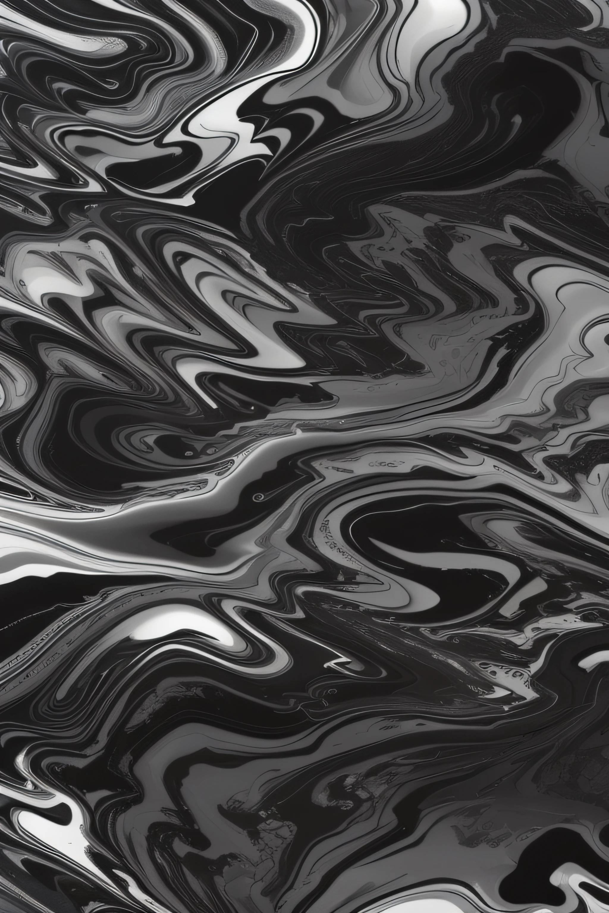 a closeup of a black and white marble pattern with a blue dot, black fluid simulation, abstract liquid, swirling liquids, made of liquid metal and marble, swirly liquid fluid abstract art, liquid simulation background, Arte digital altamente detalhada em 4k, swirling fluid, 3 d fluid simulation render, abstract black oil, chaotic swirling ferrofluids