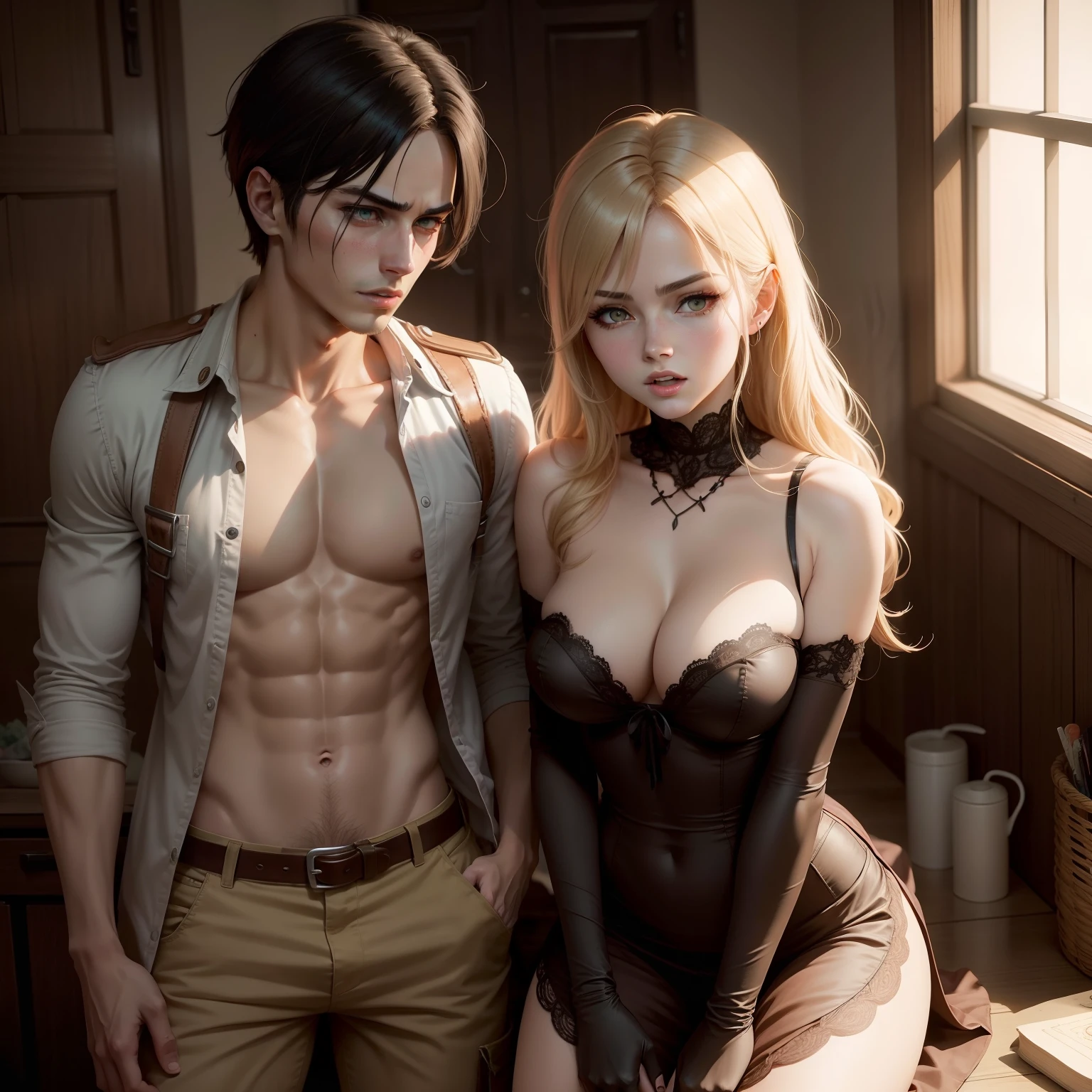 Hentai Annie leonahart and eren yeager from attack on titan