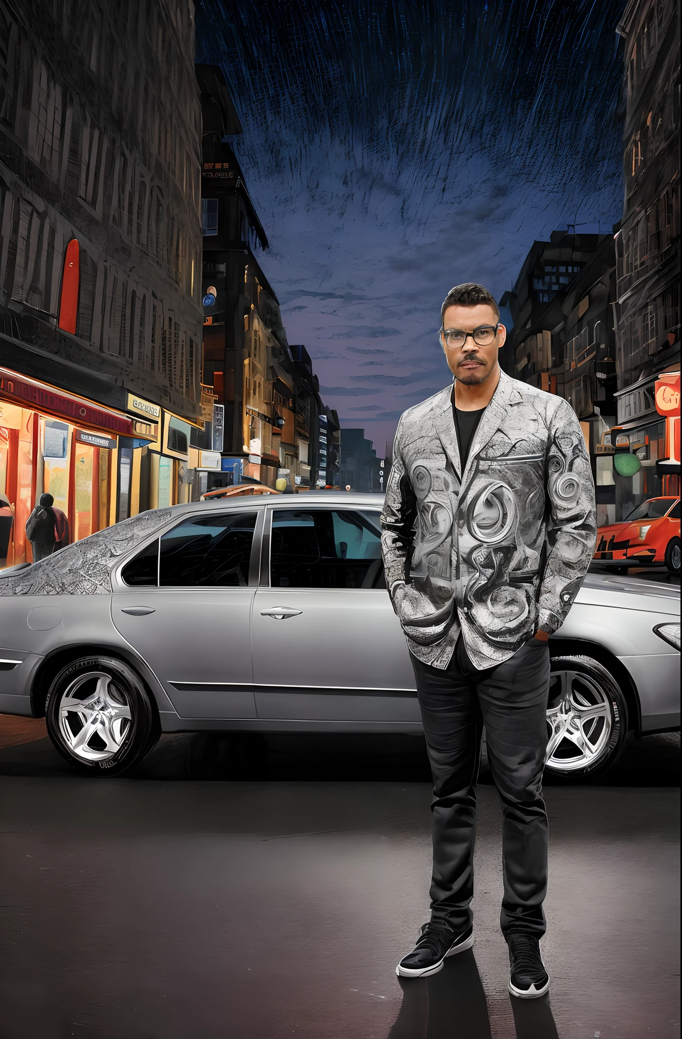 guttonerdvision10, a man with glasses (rosto detalhado:1.3), (realista, uhd)