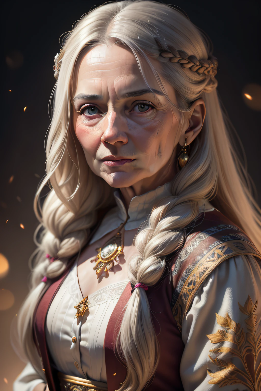 full frontal face with long hair of a 50 year old wise lady,(photorealistic), beautiful lighting, best quality, realistic, real image, intricate details, highly detailed, Fujifilm XT3, no background, beautiful lighting, RAW photo, 8k uhd, film grain