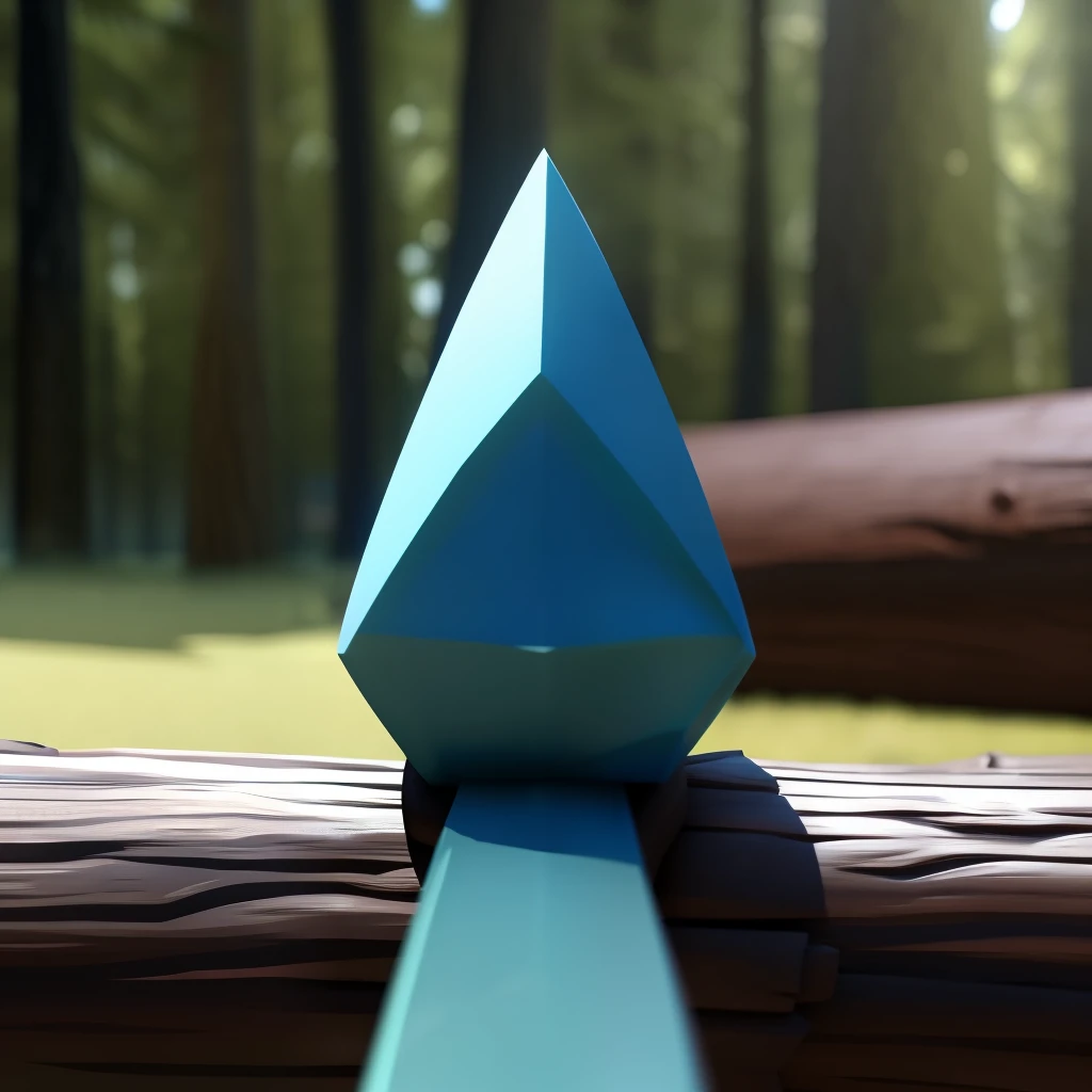 Glaceon Stuckage(chonky+, insane res, octane render, log+++, in a log+++), Vivid depth of field, angled point of view, visual depth,