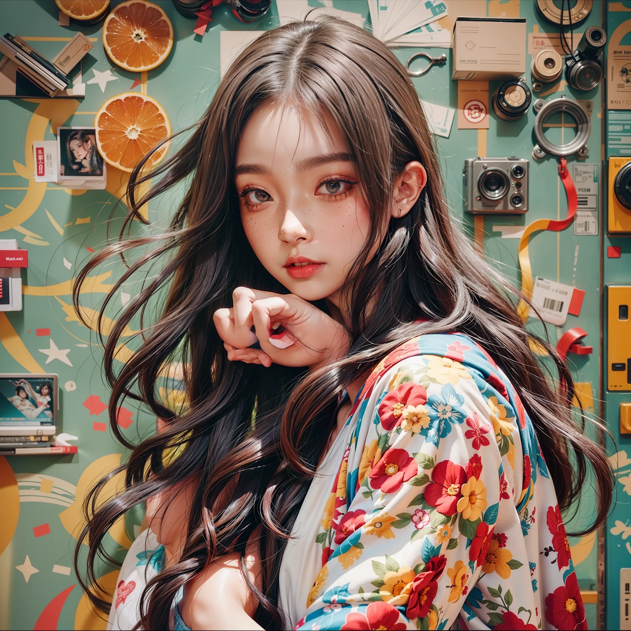 girl、Photo、Fantastical、Loretta Luxe、flat-colors、hitornfreckles、