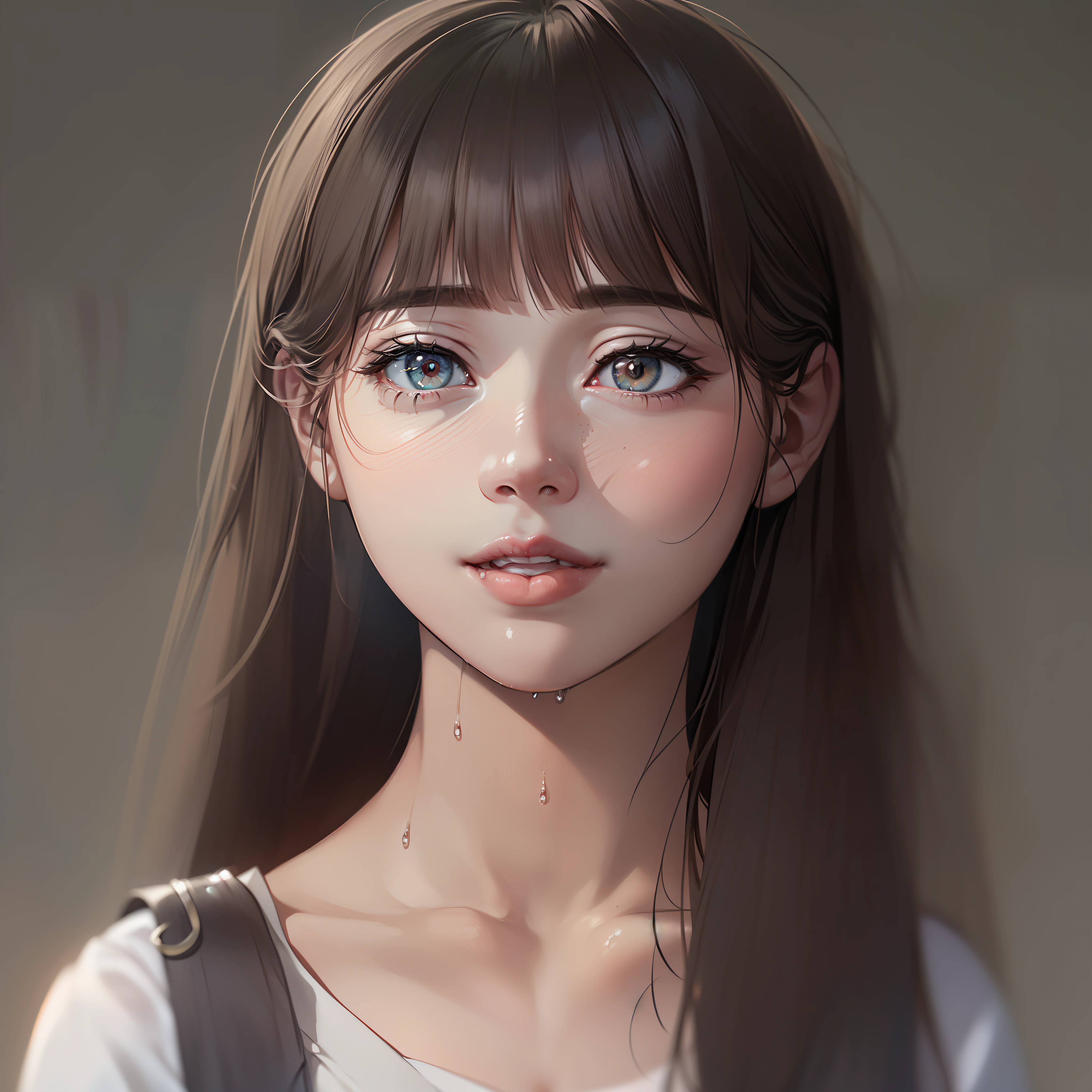 (ultra high res,photorealistic,realistic,best quality,photo-realistic),
(((high detailed skin,visible pores))),(real person,photograph),
((mix4)),
(8k, raw photo, best quality, masterpiece),(1 japanese girl),photon mapping, radiosity, physically-based rendering,automatic white balance,(((face close-up,haunting smile,moist lips,short hair))),mastoid process,watery eyes,
(blush|cute and playful|adorable|skinny|thick bangs|beauty|18 years old|childish looks|under 18 years old),((((small breasts,)))),((((looking at viewer)))),((irises and pupils are rounded,the pupil reflects the surroundings,eyes are not the same size)), ((((skinny)))),
