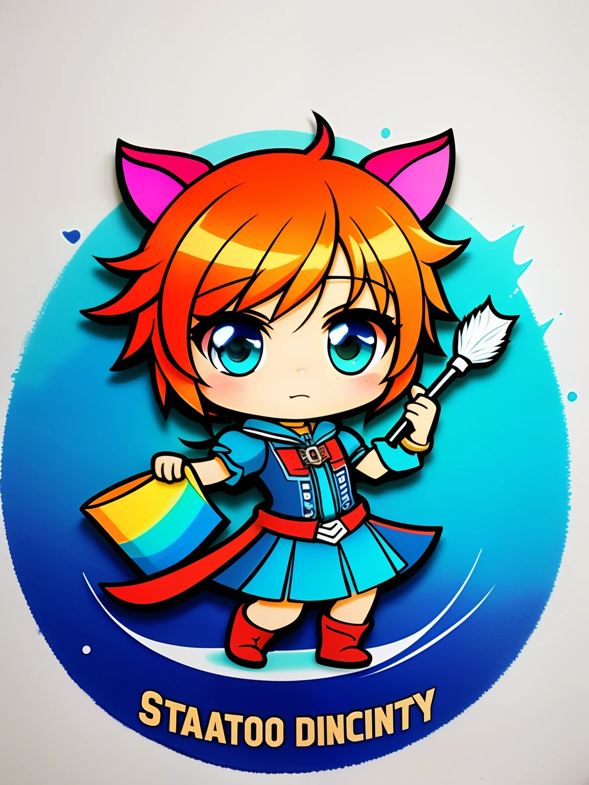 Desenvolva um logo para a marca "Pintando Detalhes" que incorpore a criatividade dos jogos chibi. Use tons pasteis suaves como azul, verde e laranja. Destaque a arte artesanal, pinceladas chibi, paint splashes and epoxy resin elements, representando o processo criativo.
Palavras-chave: Arte Artesanal, Pinceladas Chibi, Tons Pasteis, epoxy resin, Respingos de Tinta.