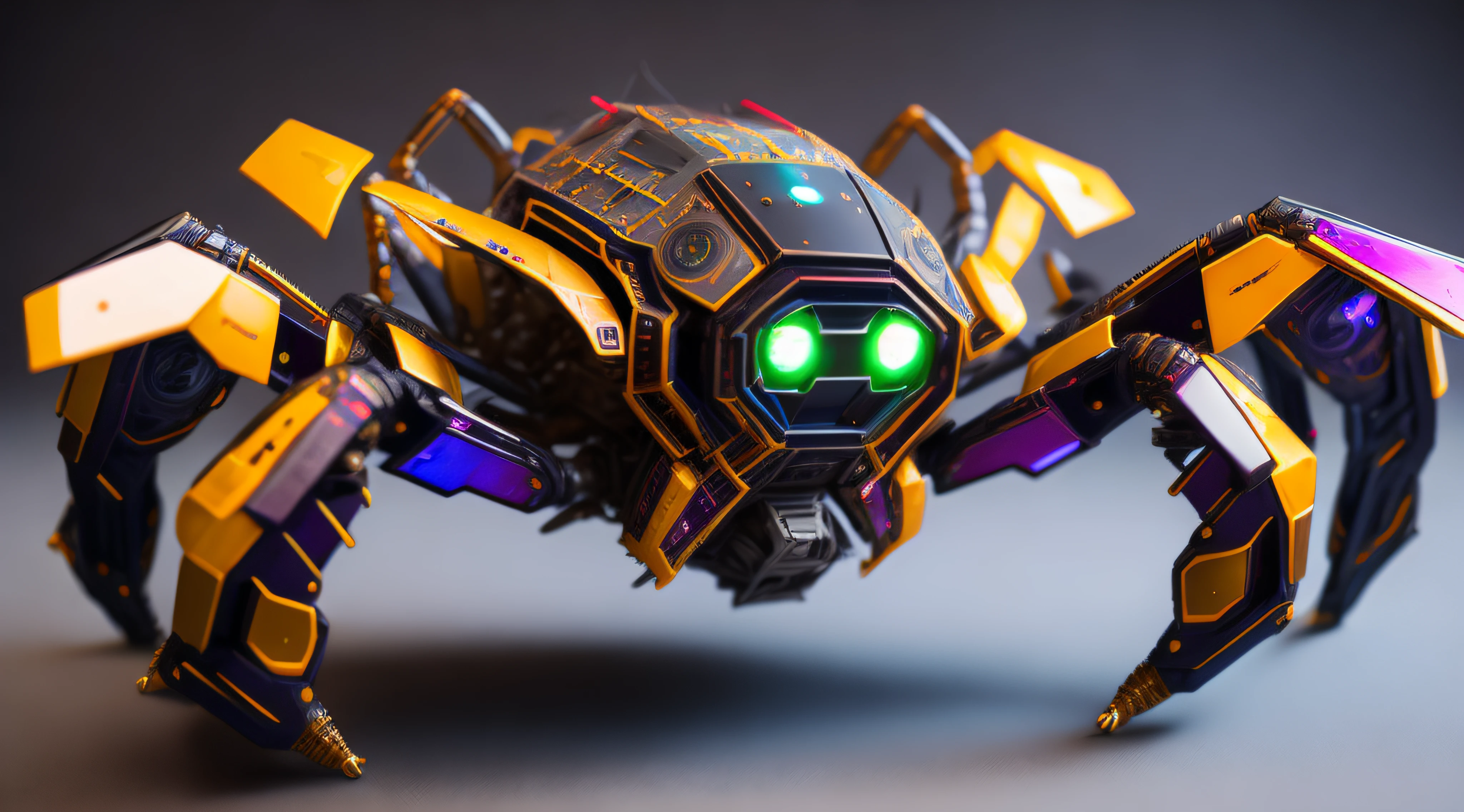 Robotic space spider fused with Ninjago's Great Debrontor