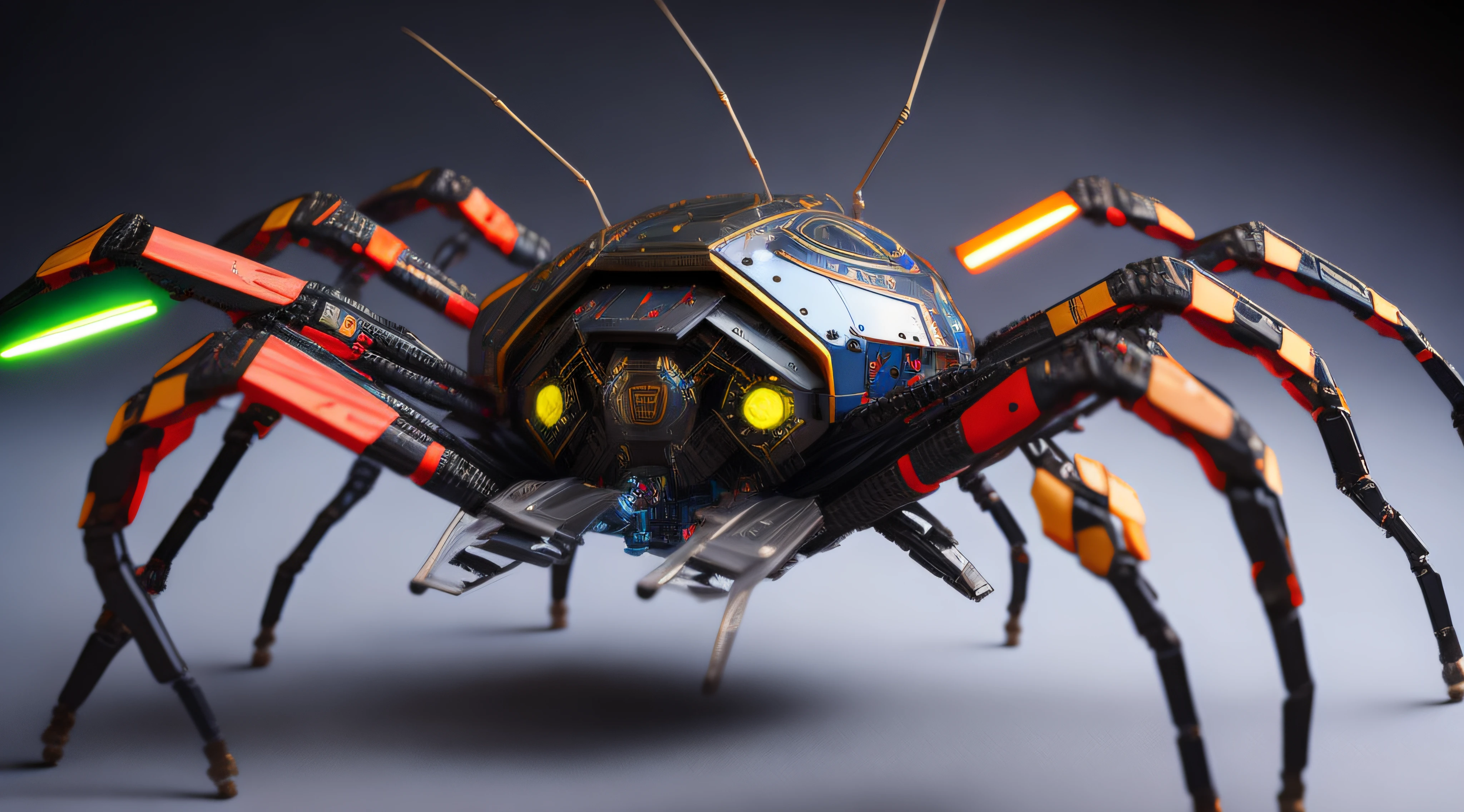 Robotic space spider fused with Ninjago's Great Debrontor