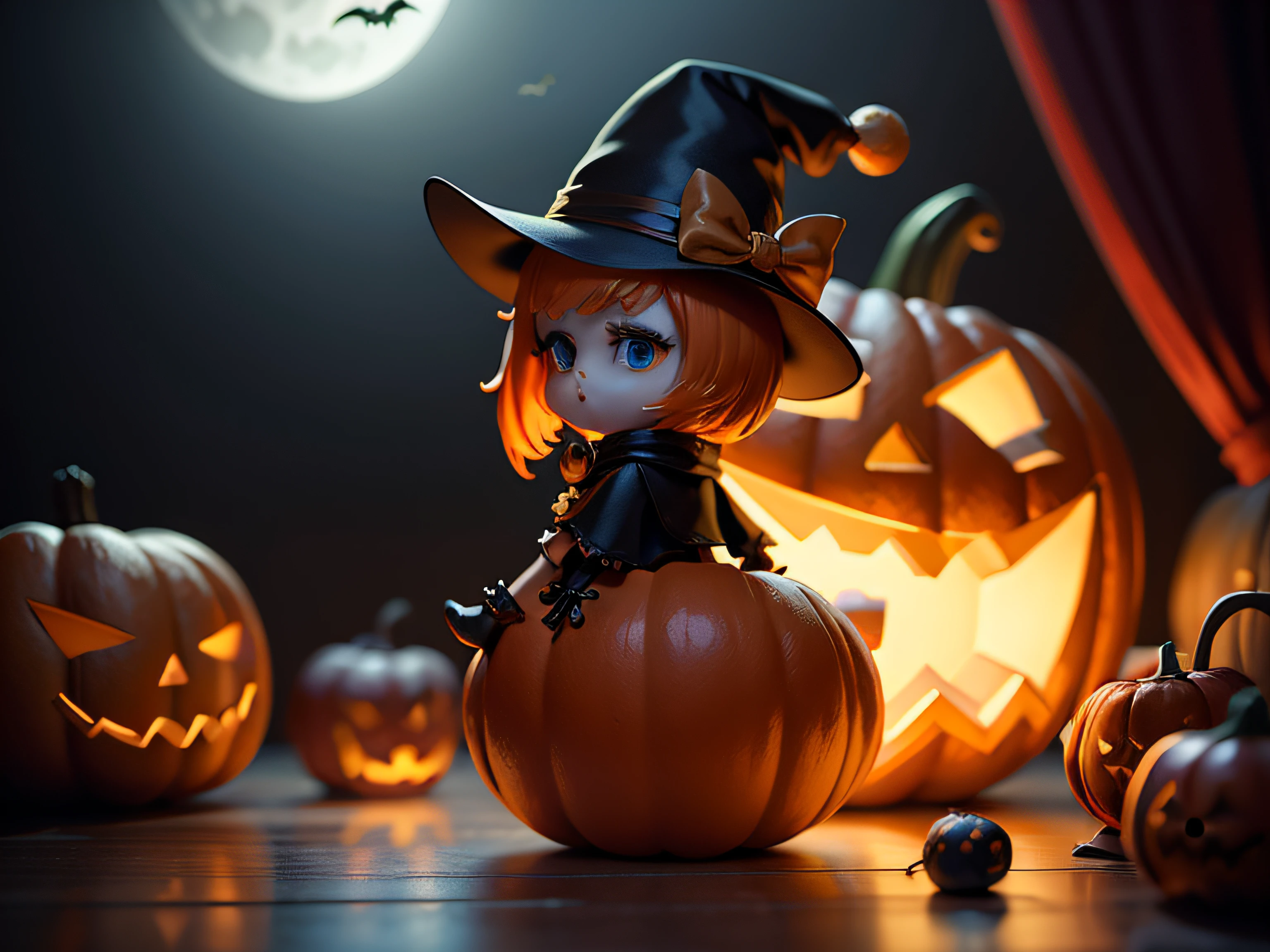 Halloween Toys、No humans、depth of fields、(blurry backround))、 masterpiece、top-quality、The ultra-detailliert
