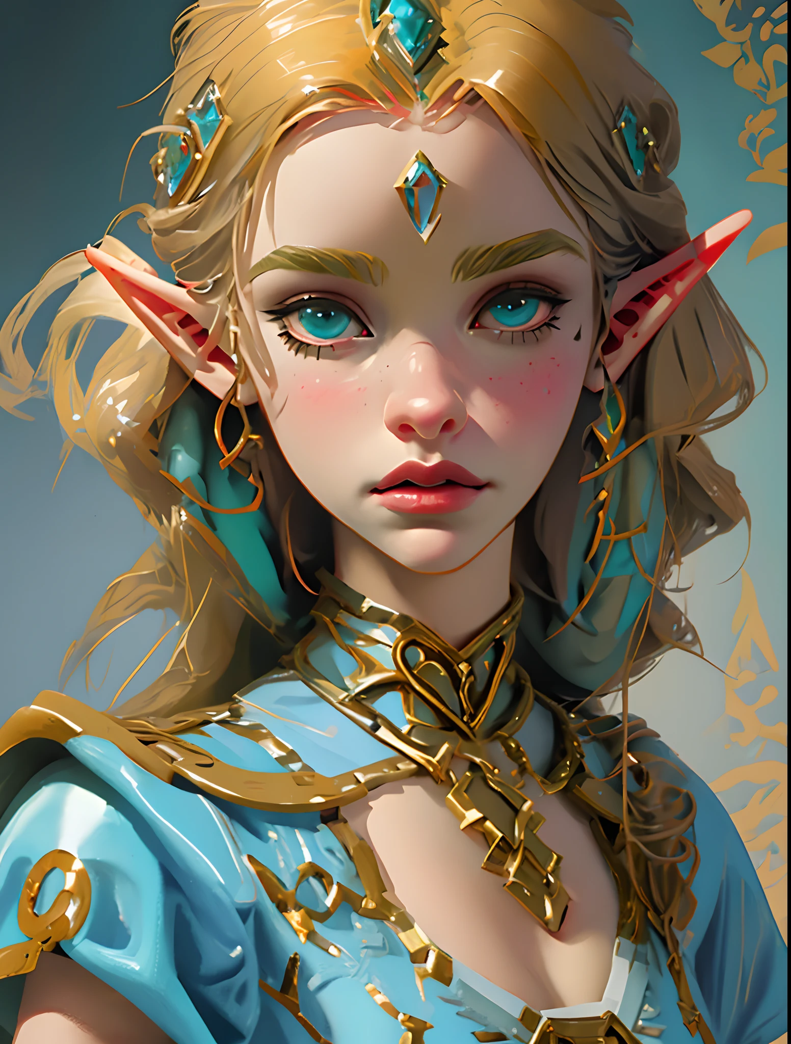 Chi chi, Um close up de uma mulher com cabelo comprido usando um vestido, Retrato de Zelda, Retrato da Princesa Zelda, Zelda Botw, Arte de anime digital detalhada, Estilo Botw, Elf Girl,
Fanart Best Artstation, Elf Princess, Zelda Style Art, Zelda, Breath of the Wild Art Style, Princess Zelda, Um Retrato de um Elf, Retrato de uma Elf Queen