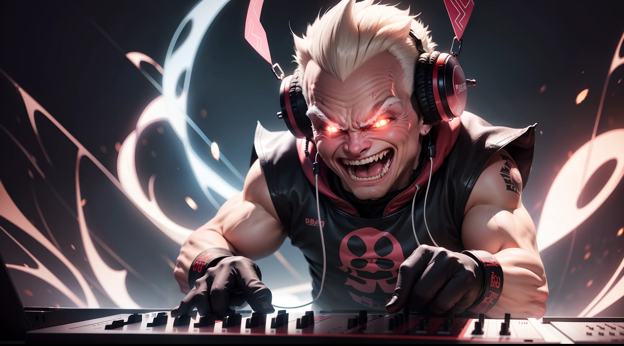 majin boo em festa dj boate 8k