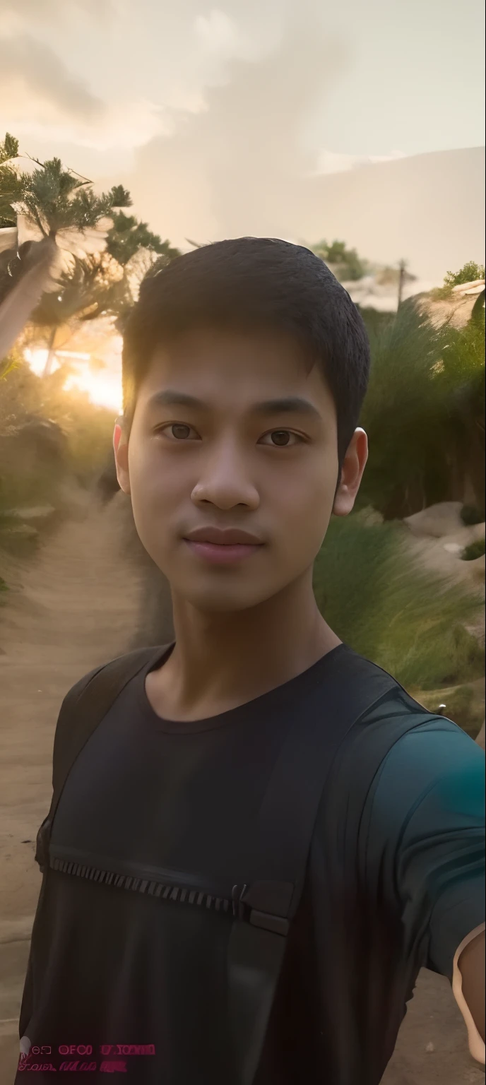 there is a man wearing a face mask with a smile on it, with accurate face, front profile!!!!, wearing mask, without helmet, wearing facemask, with kind face, around 1 9 , ayan nag, facemask, selfie photo, profile pic, good looking face, face picture, clean face, very very low quality picture, mask, assamese