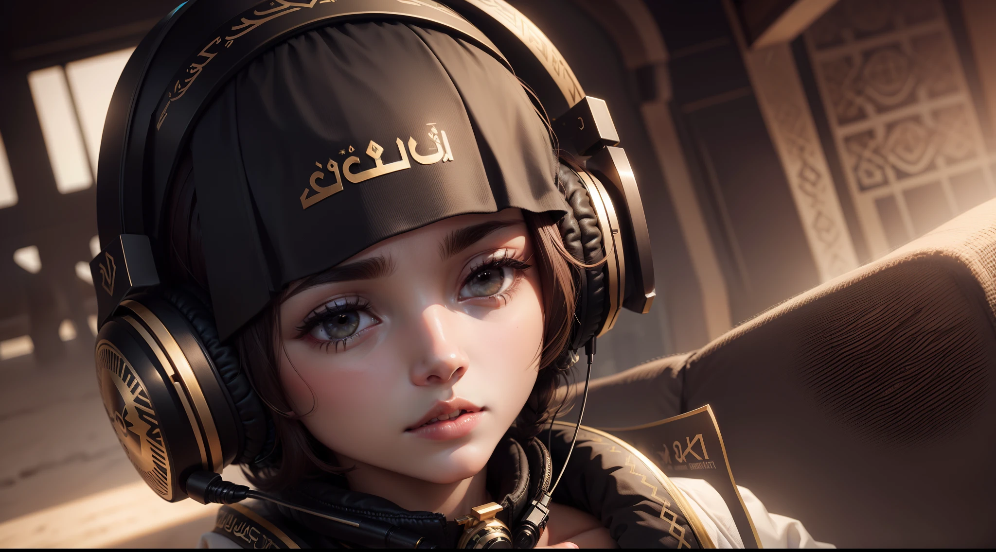 Arabic with 8K headphones