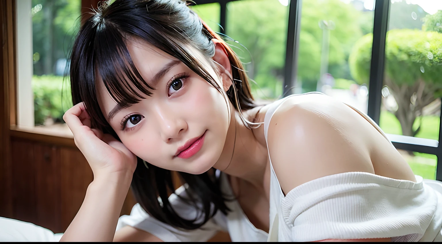 (Realistic, photo-Realistic, masterpiece, Highest quality),
RAW Photos, High resolution, Intricate details, Very detailed, Cinema Lighting, Portraiture, (Heterosexual, Couple, 1 personの and 1 personの:1.8), break, 1 personの, Japanese women, (Small breasts, Flat Chest), skinny, thin, Black Hair, bangs, ponytail, hair ornaments, Hair Scrunchie, (Makes your face smaller:1.2), Detailed face, 美しい細部までこだわったeye, Refined nose, Pale skin, Fine skin, Sweaty, Glowing Skin, Earrings, necklace, jewelry, break, (1 personの, Short 10 year old:1.2), break, (Couple hugging each other and kissing, French kiss, Deep Kiss:1.8), Photo Background, indoor, Home, ((((Completely naked)))),(((nsfw)))NSFW、Kneel before the big man、(masterpiece、Highest quality、Photorealistic:1.4)、(Shiny skin)、(uhd、8k wallpaper、High resolution)、Perfect Anatomy、Cinematic lighting、Physically Based Rendering、Award-winning、Very detailed肌、非常にDetailed face、美しいディテールのeye、Carl Zeiss 85mm F / 1.4、((1 personのと1 personの男性、Couple、Licking the penis)))、(A man standing in front of a kneeling woman)、(((A woman is giving me a blowjob))),big、I'm excited to see it.、(Kneeling in front of a man:1.3)、(Woman tilting her head up)、stare、(1:Very cute 28-year-old Asian、(Brown wavy medium-long hair、bangs)、Medium bust with cleavage、(The height of the thighs is visible)、(stockings)、(Submissive lingerie)、(1:Naughty girl with a flushed nose、eye)、blush、In the classroom at midnight、 (1 person:イケメンCompletely naked男性)、((A woman is giving a blowjob to a man's penis)),(((nsfw))),(((Completely naked)))