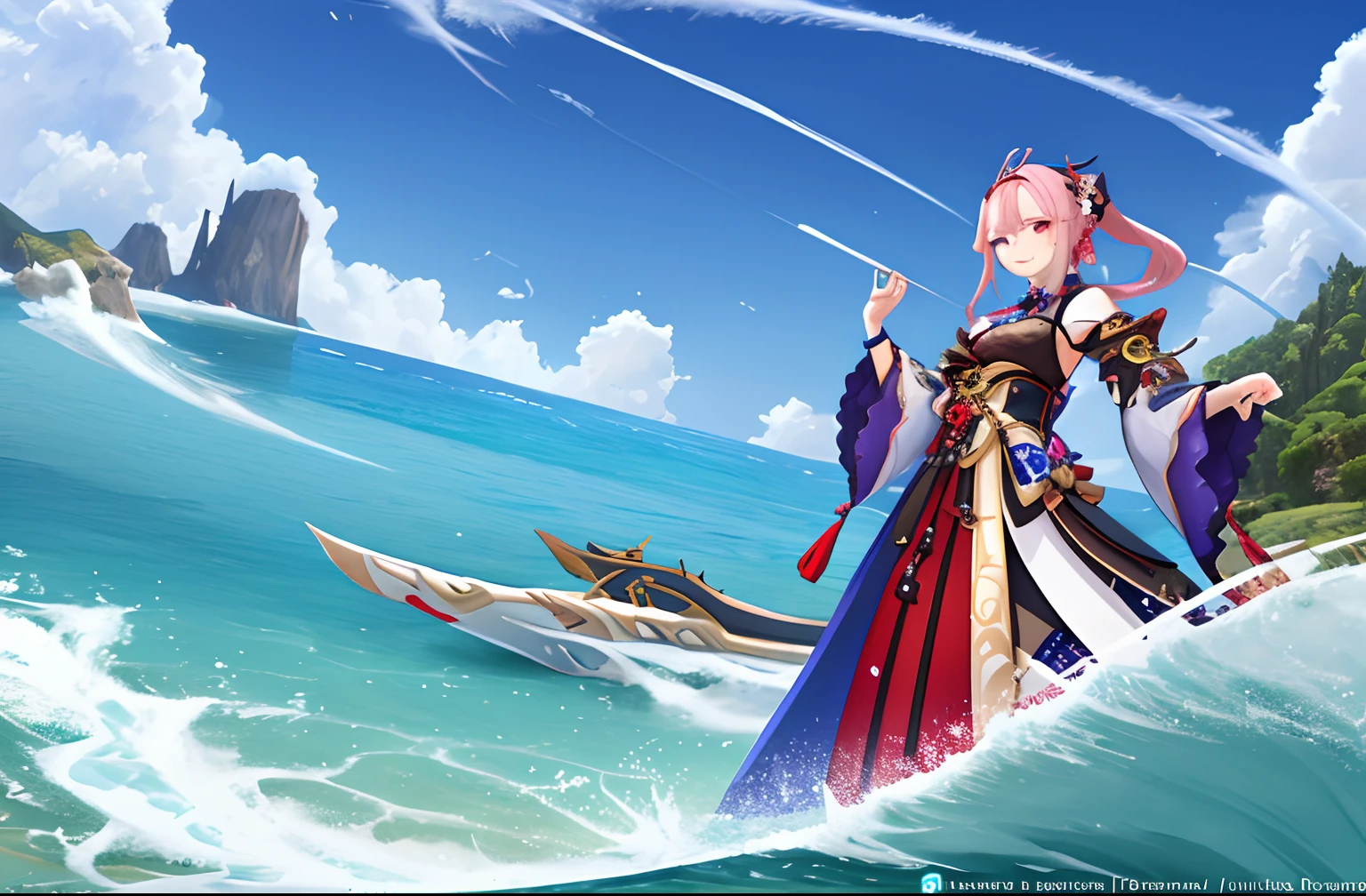 Genshin Impact La Signora, concept art, 4k