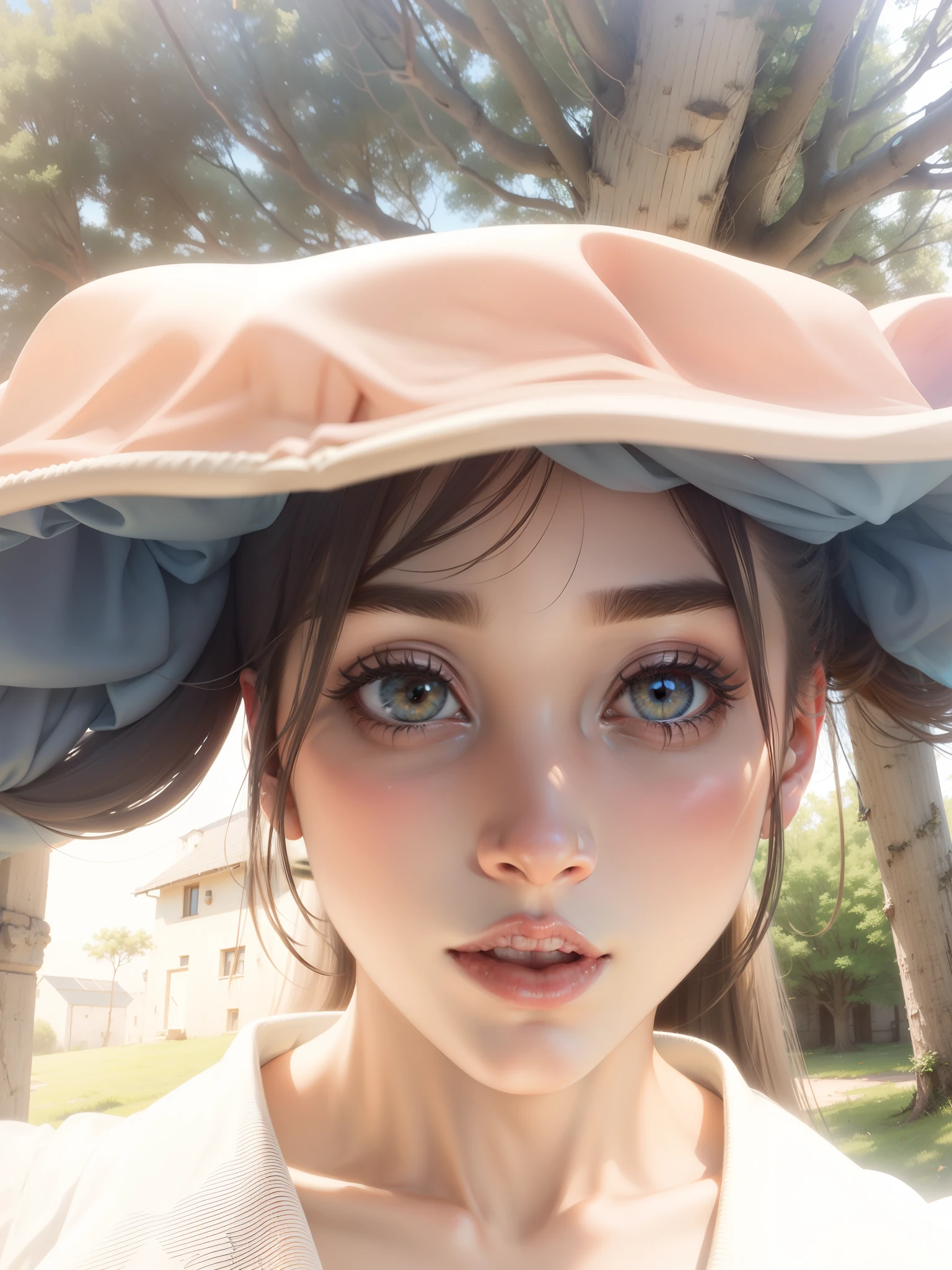 Cogumelos,Fairytale,s girl,quadratic element,ultra - detailed
