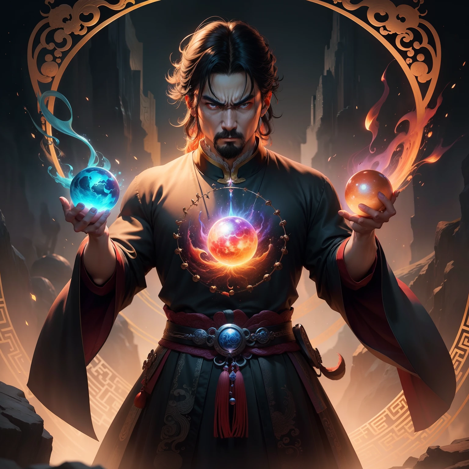 Angry Man、Chinese mythology、Rainbow Universe、universes、Beautiful universe、Mystical art、Mysteries of the universe、Fantasyart、Distant Universe、The Abyss of the Universe、Lumiere、Shines、irate、change