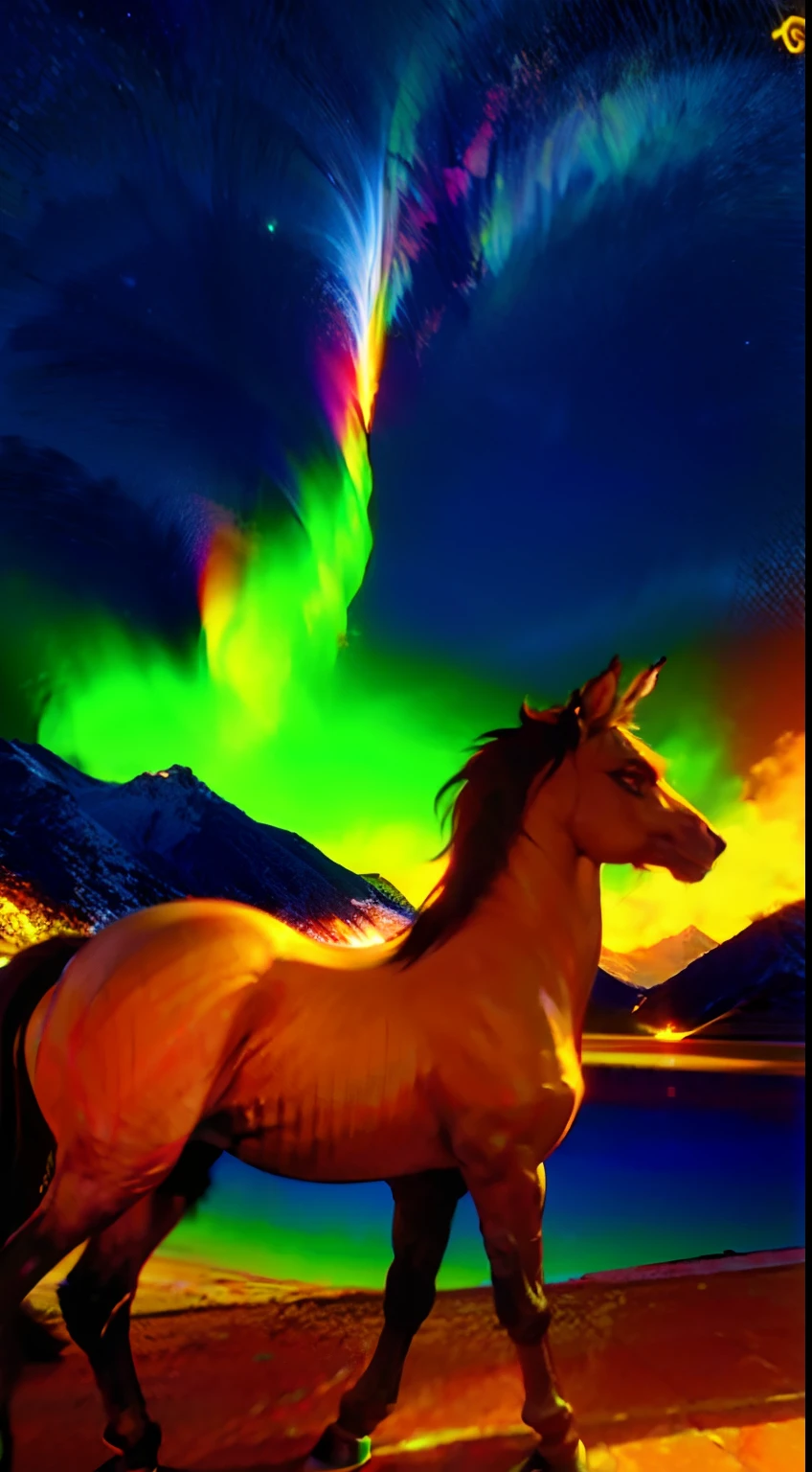 Ultra-grand scenes，The ultra-wide-angle lens captured the presence of a female centaur on location。The change in clothing does not affect the presentation of her physical characteristics。The extremely tall body of the female centaur has a tight and extremely convex large curve S-shaped curve，Her muscles are tight and her lines are slender, resulting in extremely exaggerated visual effects，The female centaur has slender and graceful lines。With tough and coquettish facial features, she is always as cheerful as the sun，Skyscraper Heels, a multifunctional off-road style with a strong sense of technology, was stepped on by her，Sometimes only her graceful figure can be seen，But her eyes shining like flame were always bright，She wears delicate and practical field gear on her hands, feet, wrists, neck and shoulders，The high-tech detection equipment flashes a variety of cue lights and neon-like information light screens，Let her always be surrounded by a charming colorful brilliance。Use Midjourney's advanced stroke tools and color palettes, as well as tools like texture packs and model packs, to dress female centaurs with inspired special tights and gear，While having good performance，Reflect her unique physiological characteristics in different postures and handle the corresponding appearance details，Make the picture look more coordinated，Add realism even further。The adventures of the female centaur always offer spectacular views of these magnificent and magnificent scenery at a glance：Suddenly, the storm suddenly cleared the sky，With the glow, the river of stars and colorful auroras, meteors and bright moons rise，On the horizon, the snow-capped peaks of Mount Everest in the distance reflect the colorful sky，The fireworks of the mountain town also appear quiet next to the lake and mountains，The babbling valley that stretches to the foot of the mountain flows into the endless Hanhai and the blue ice is beautiful to the point of suffocation，Healthy Avenue connects to Long Beach