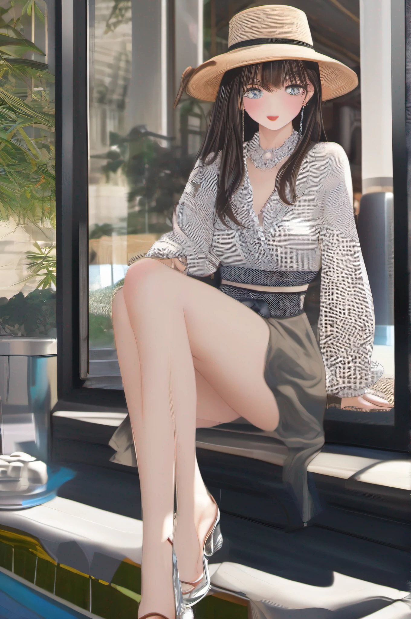 Neat and clean young woman、Superb Style、Wearing a skimpy dress、The background is、Evening coast((top-quality、8k、masterpiece:1.3))、foco nítido:1.2、Beautiful Women in Perfect Style:1.4、Slender abs:1.2、((Dark brown hair、huge tit:1.2))、(natural soft light、City Street:1.1)、Highly detailed facial and skin texture、A detailed eye、二重まぶた