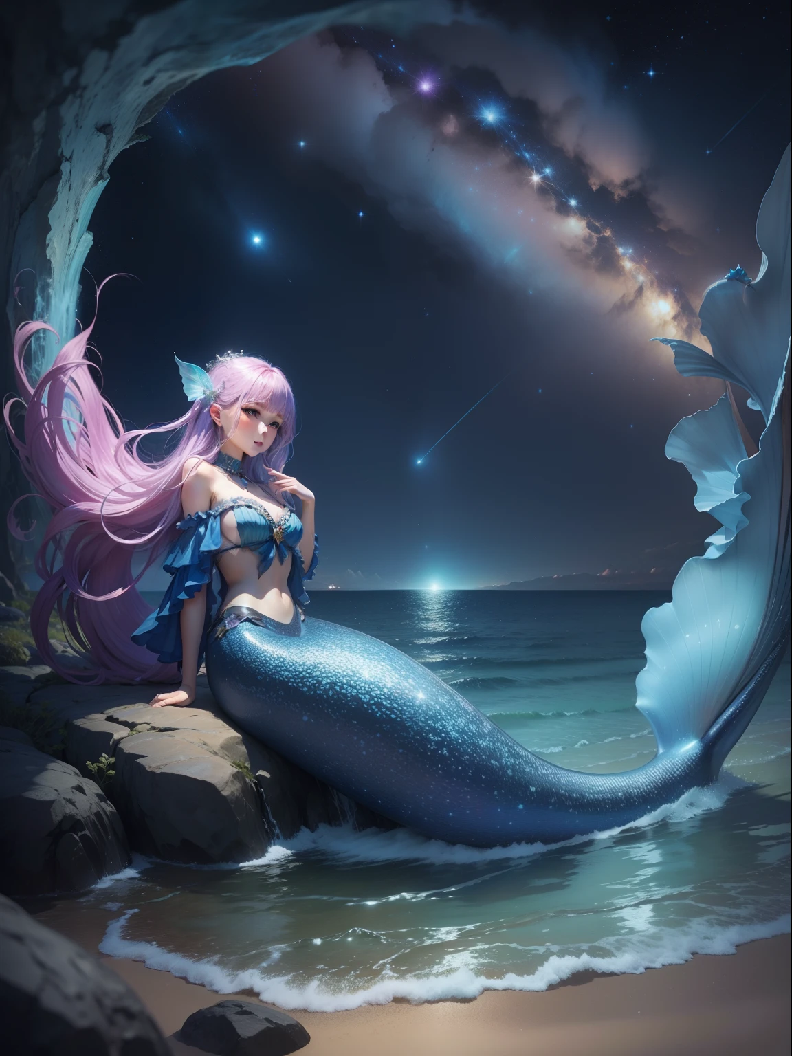 night sky full of stars、Mare、Mental stability、Beautiful Mermaid