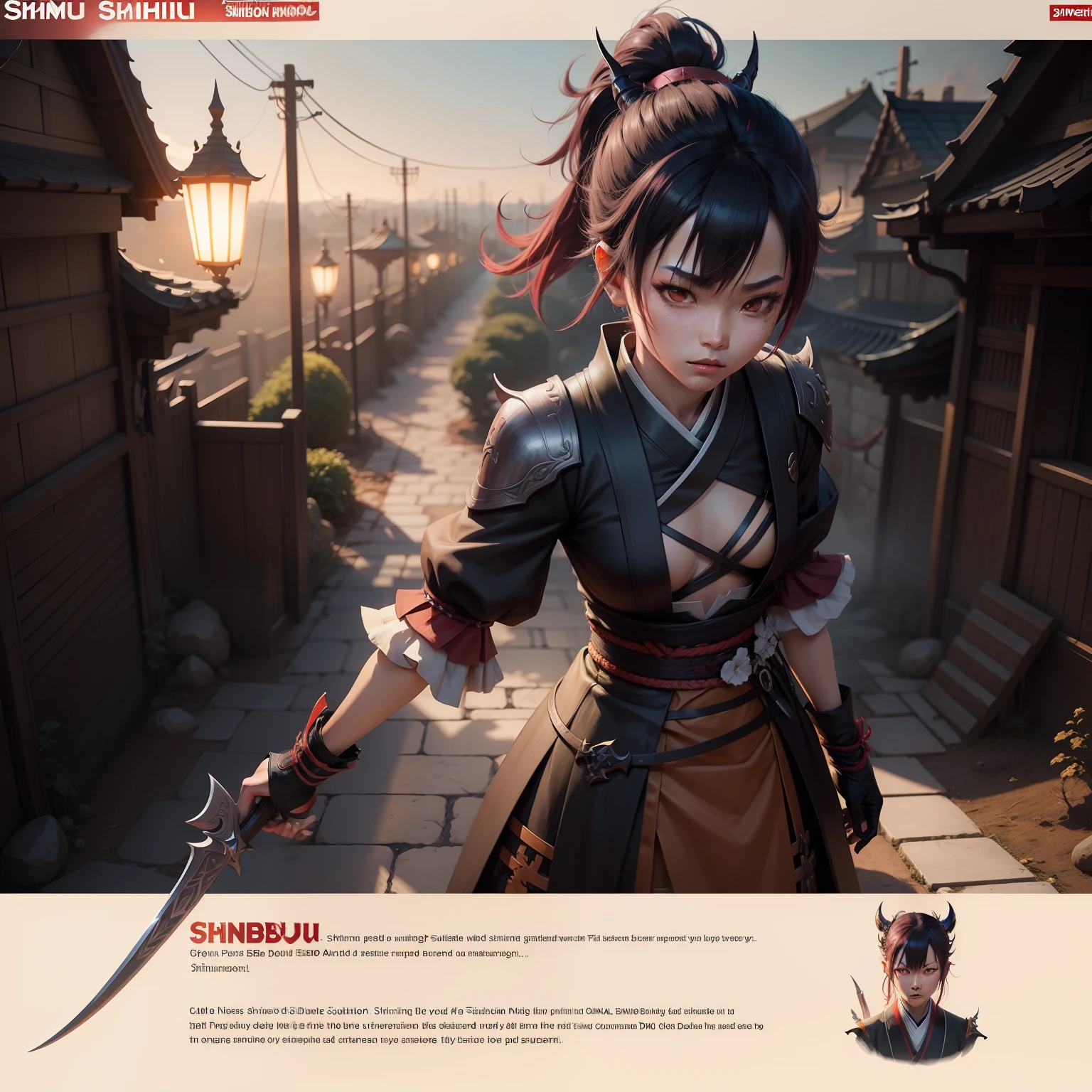 Demon Slayer Shinobu Kocho, concept art, 4k