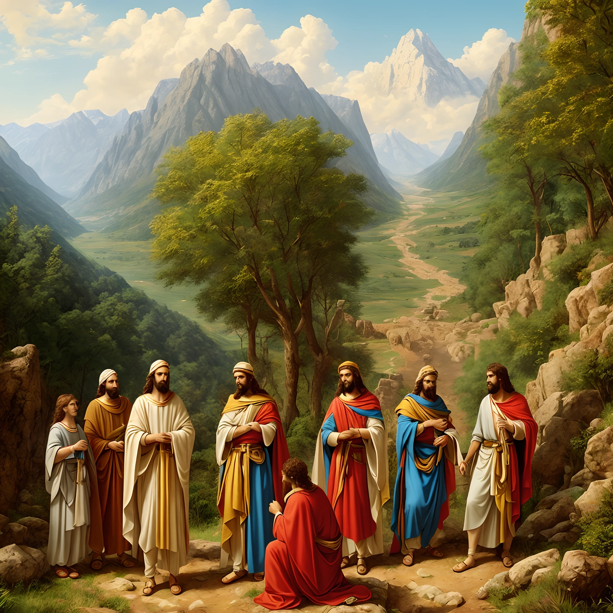 Make the image of a passage from the Bible, alta resolução, 8k, realista.