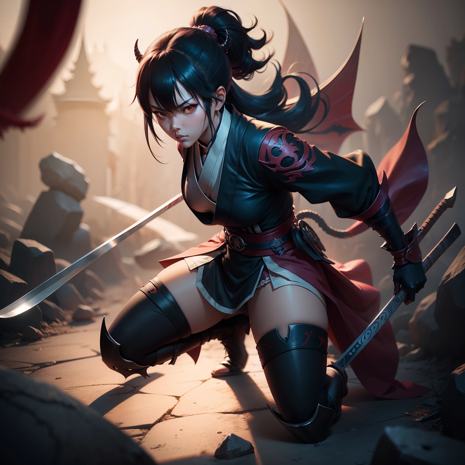 Demon Slayer Shinobu Kocho, concept art, 4k