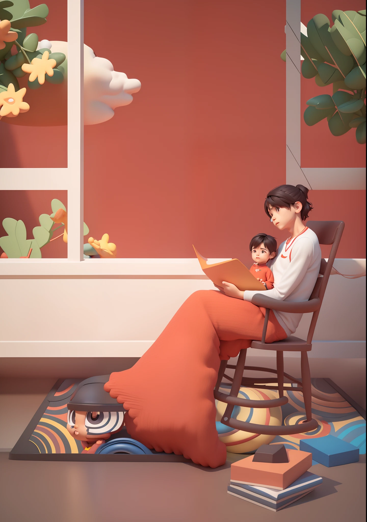 (Pixar 1.23 style) 1 boy ((upper body front, bust shot)), solo, cute kid, brunette, pretty tracksuit, boy, korean child, playground, ((masterpiece, highest quality)), (composite lighting)