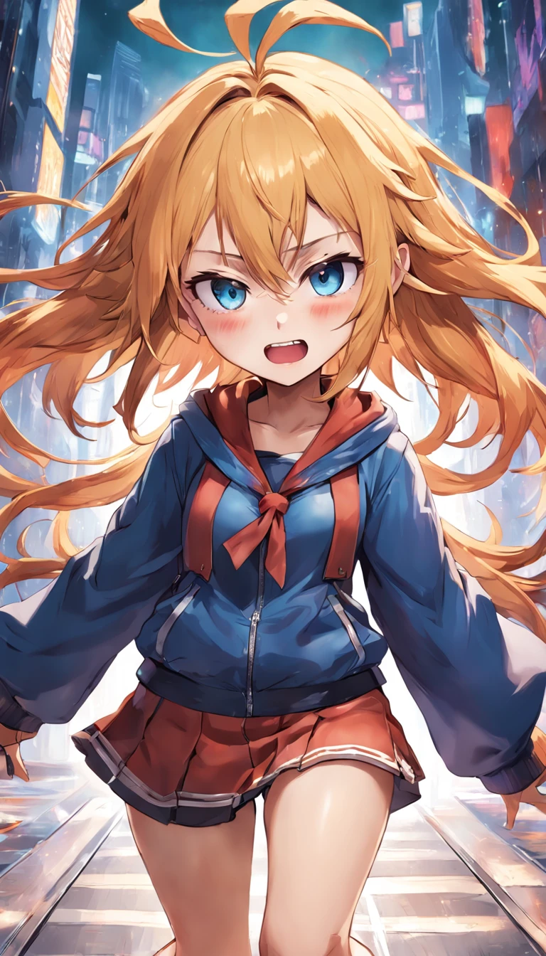 A 2D casual game character, the geek girl character from Final Fantasy, expression sheet, cute, sad, angry, happy, excited, anxious, happy, laughing, ultra detailed, stylized, high quality digital art