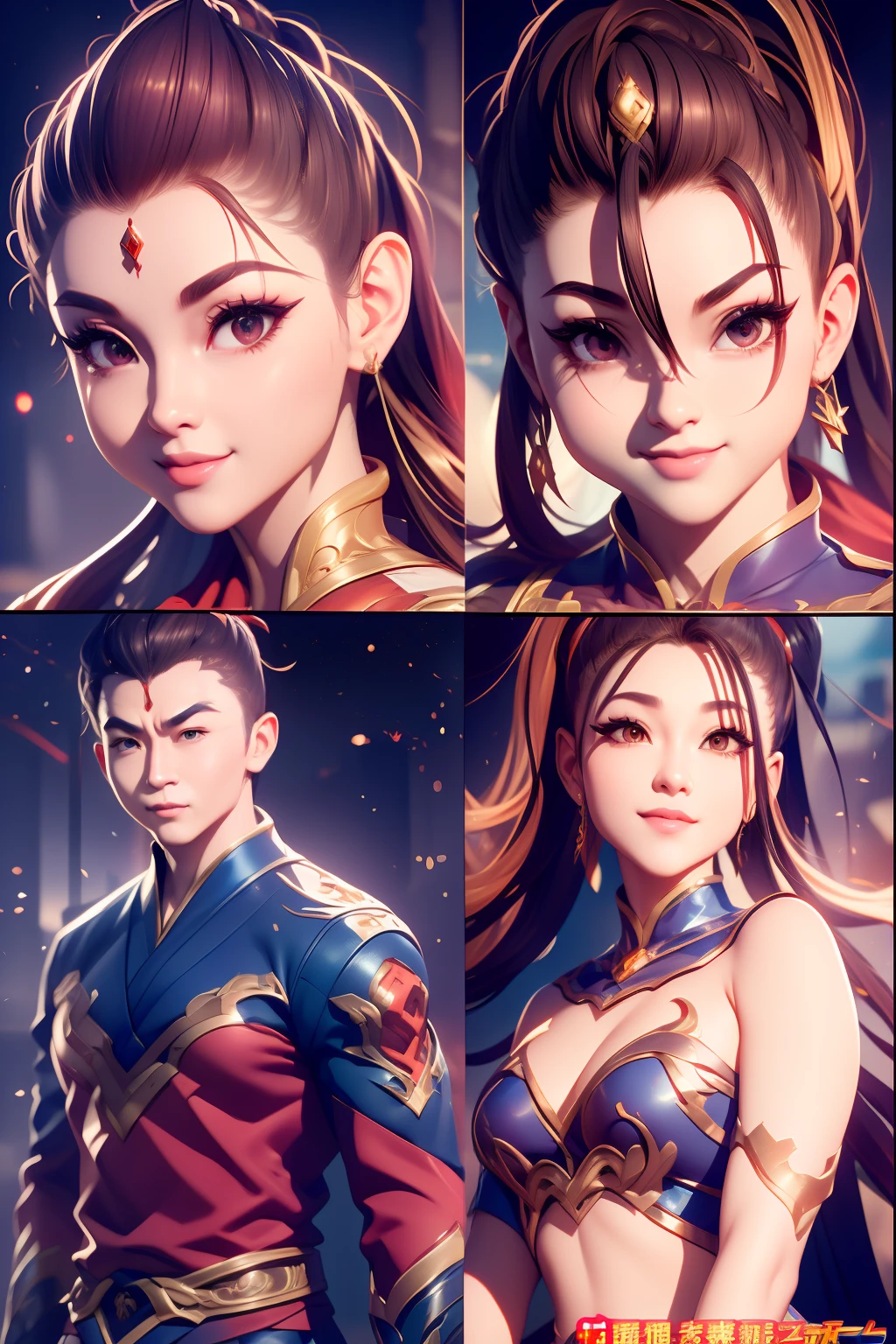 ((masterpiece)),(((best quality))),(character design sheet, same character, front, side, back), illustration, 1 girl, hair color, bangs, hairstyle fax, eyes, environment change scene, Hairstyle Fax, Pose Zitai, Female, Shirt Shangyi, Star, Charturnbetalora, (simple background, white background: 1.3), --6