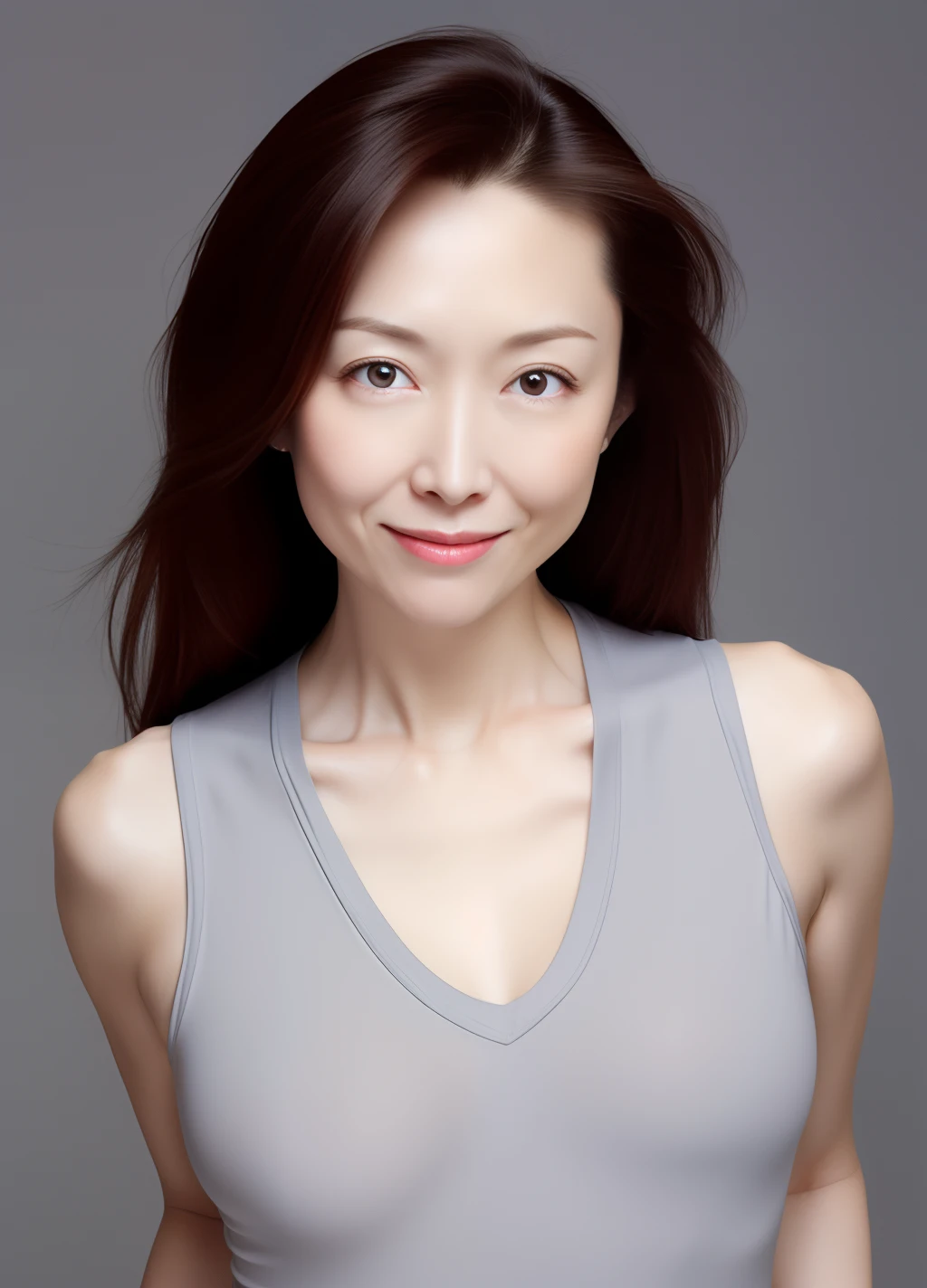 masterpiece,best quality,higher, (mature_female_lady:1), beautiful face, (simple background:1.2), leggings, NSFW, nipple,