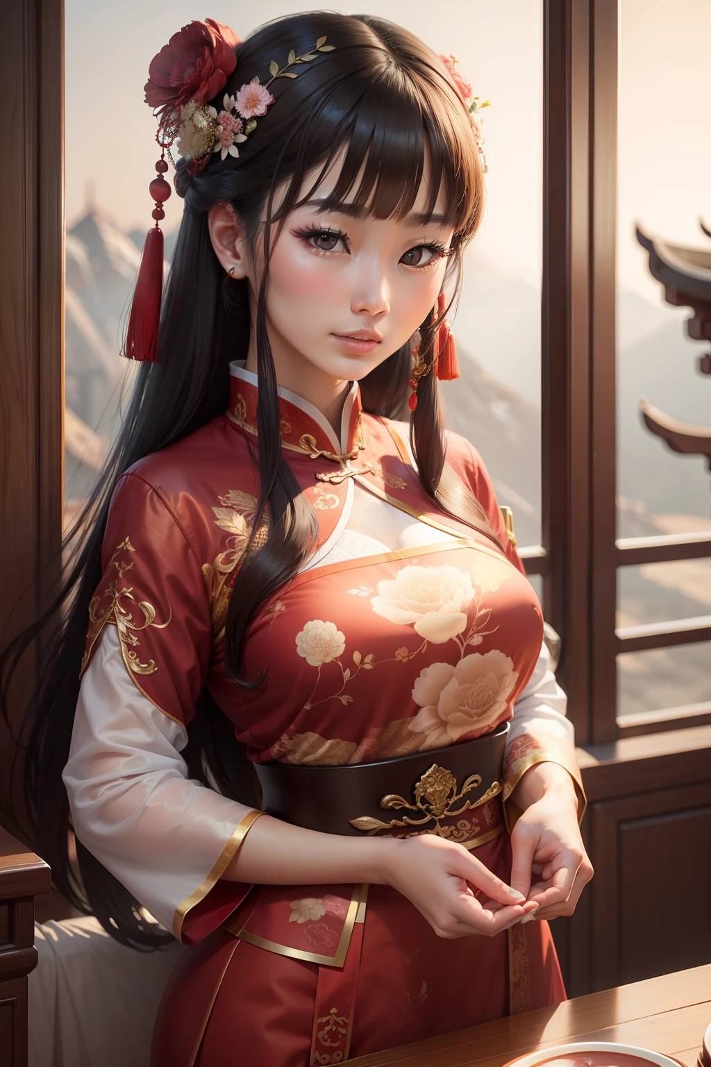 beautiful woman, China, ancient, traditional