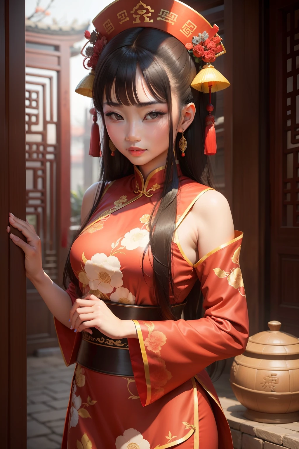 beautiful woman, China, ancient, traditional