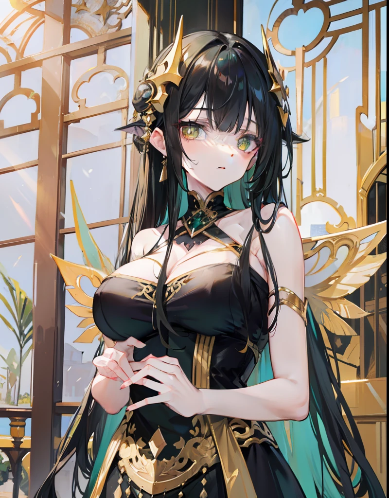 nsfw:1.1, high resolution:1.7, incredibly absurdres, kawaii:1, cute:1.5, hires.fix, anime visual:1, incredibly fine illustration,8k,masterpiece:1.2,best quality, high quality, exquisite, beautiful, insanely detailed, intricate detailed, extremely detailed, Super Definition, ultra high res, Super Resolution, best aesthetic, ultra detailed:1.5, best quality, perfect face, detailed face, masterpiece:1.2, illustration:1.2, 8k cg wallpaper, stunning art,absurdres,octane render,ultra hires,Japanese Actress,(Idol),18yo,Beautiful,(Cute and lovely),cute girl,((anime elf with extremely cute and beautiful black hair)),long hair,hime_cut,((((black hair:1.35,colored inner hair,ear breathing)))),(((green_eyes:1.3))),intricate eyes,beautiful detailed eyes,symmetrical eyes,big eyes:1.5,enchanting bright eyes studded with gold and silver dust,(((pinky skin,glowing_skin,lustrous skin:1.5,bright skin: 1.5,skin tanned,shiny skin,very shiny skin,shiny body,plastic glitter skin,exaggerated shiny skin,illuminated skin))),upward breasts,waist slender,(detailed body,(detailed face)),cute,daring,zettai ryouiki,show skin,best relationship with four fingers and one thumb,Very Fine Face and Eyes,Very Fine Hair,(Perfect Anatomy),((girl trembling with sexual climax)),Garter Belt,Bare shoulders,Check out our thru-rack chokers and midi rings with chains,perfect face.Indoors.white bed One woman.she has short hair.Wavy hair.An astonished expression.she has her mouth open.she is blushing.naked.slender. pubic hair.M-shaped legs.Pussy.Creampie.Semen is overflowing from the vaginal opening.Her hands are hidden behind her back.