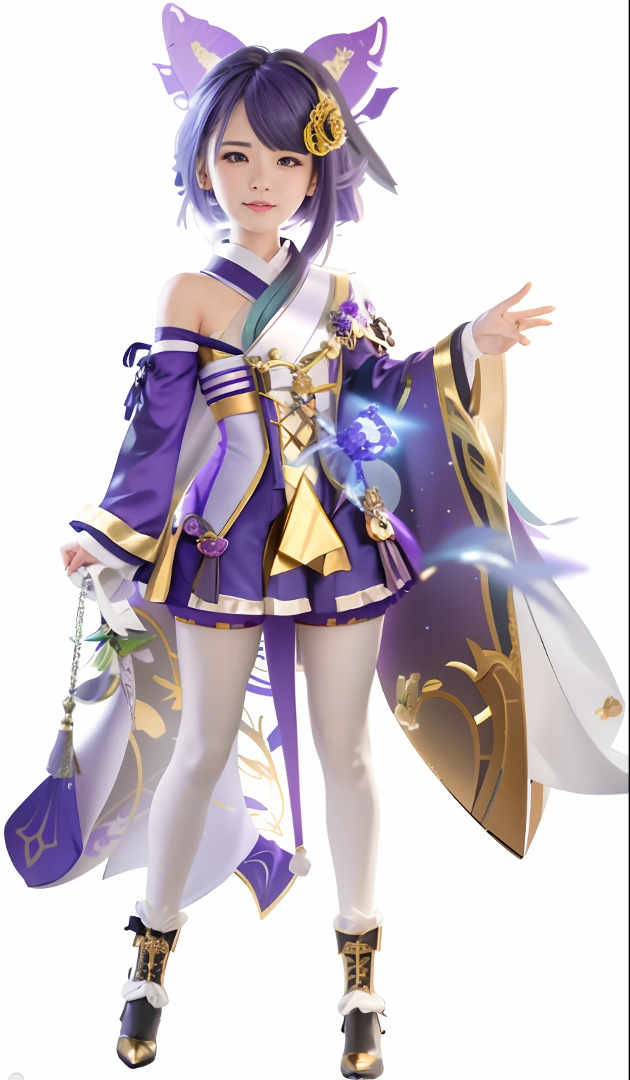 A woman dressed in purple gold holds a sword, Keqing from Genshin Impact, zhongli from genshin impact, Ayaka Genshin impact, full-body xianxia, ayaka game genshin impact, lunar themed attire, Genshin impact's character, astral witch clothes, render of april, heise jinyao, A scene from the《azur lane》videogame