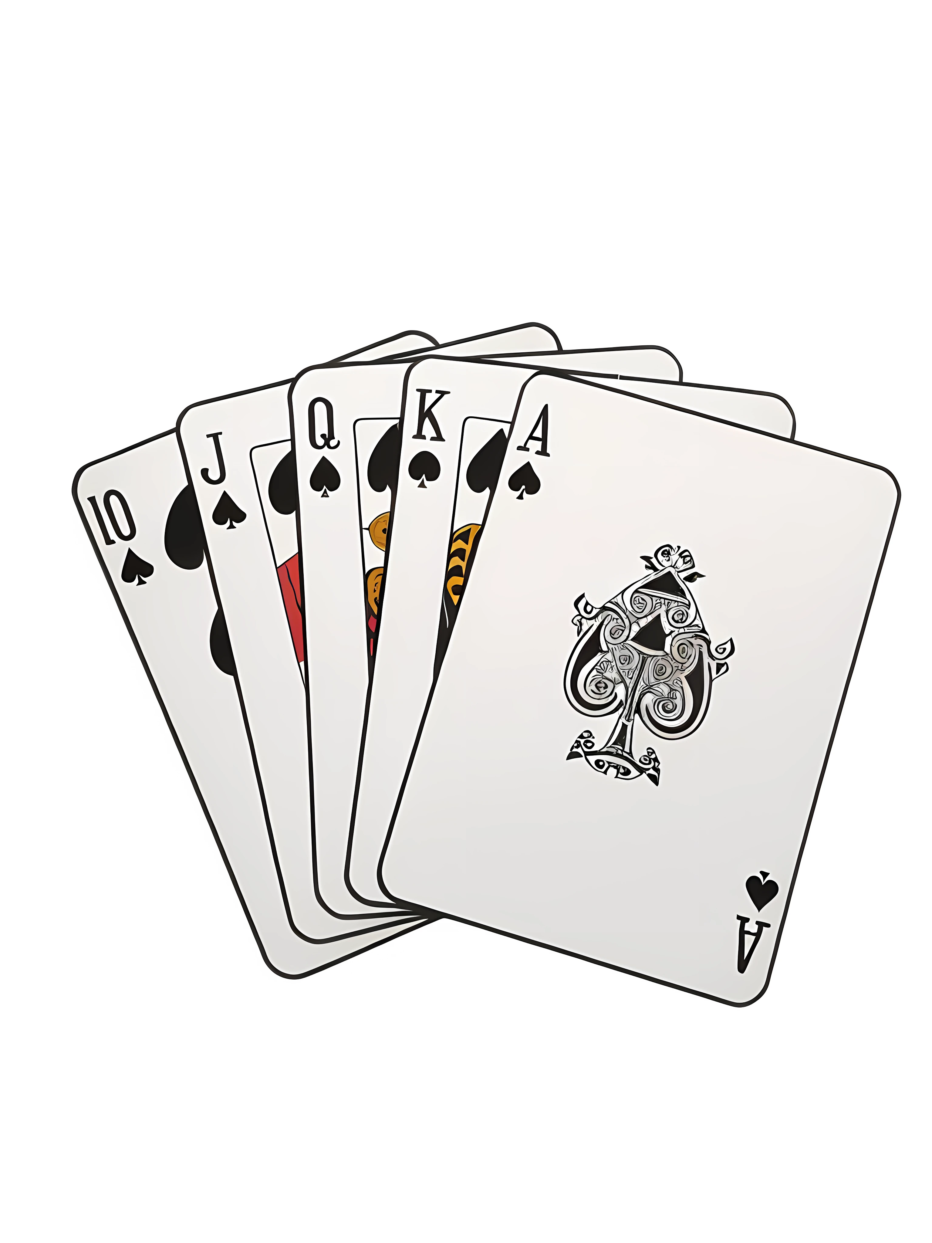 four of a type of playing cards are shown in a row, cartas de baralho, Cards, spades slick, segura cartas de baralho, poker, Stoker card style, Jogo de cartas, card game illustration, jogando cartas no ar, whole card, good on cards, ace card, game card frame, ace of spades, definido contra um fundo branco, card art, jogar Stoker