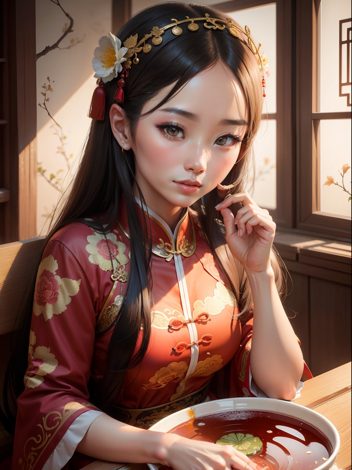 beautiful woman, China, ancient, traditional